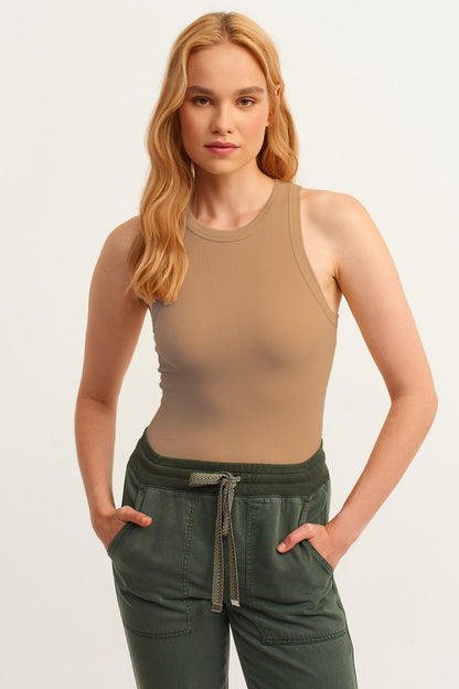 Beige Tank Top