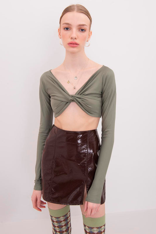 Draped Crop Top