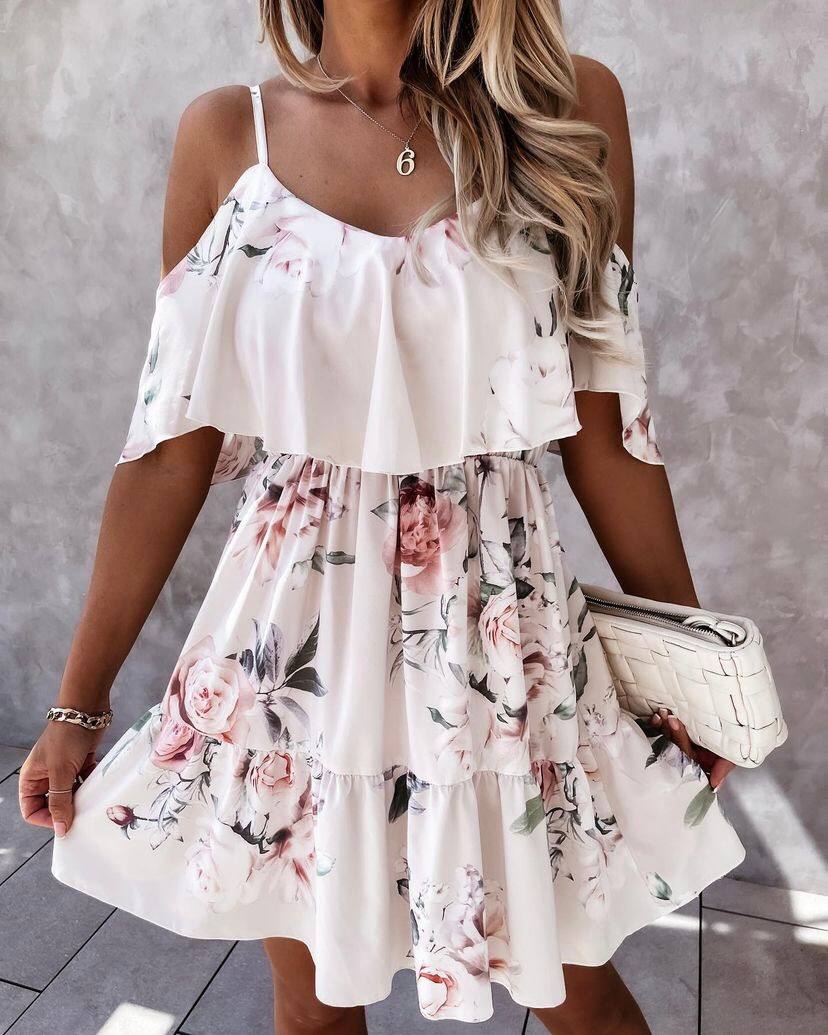 Floral Ruffle Dress