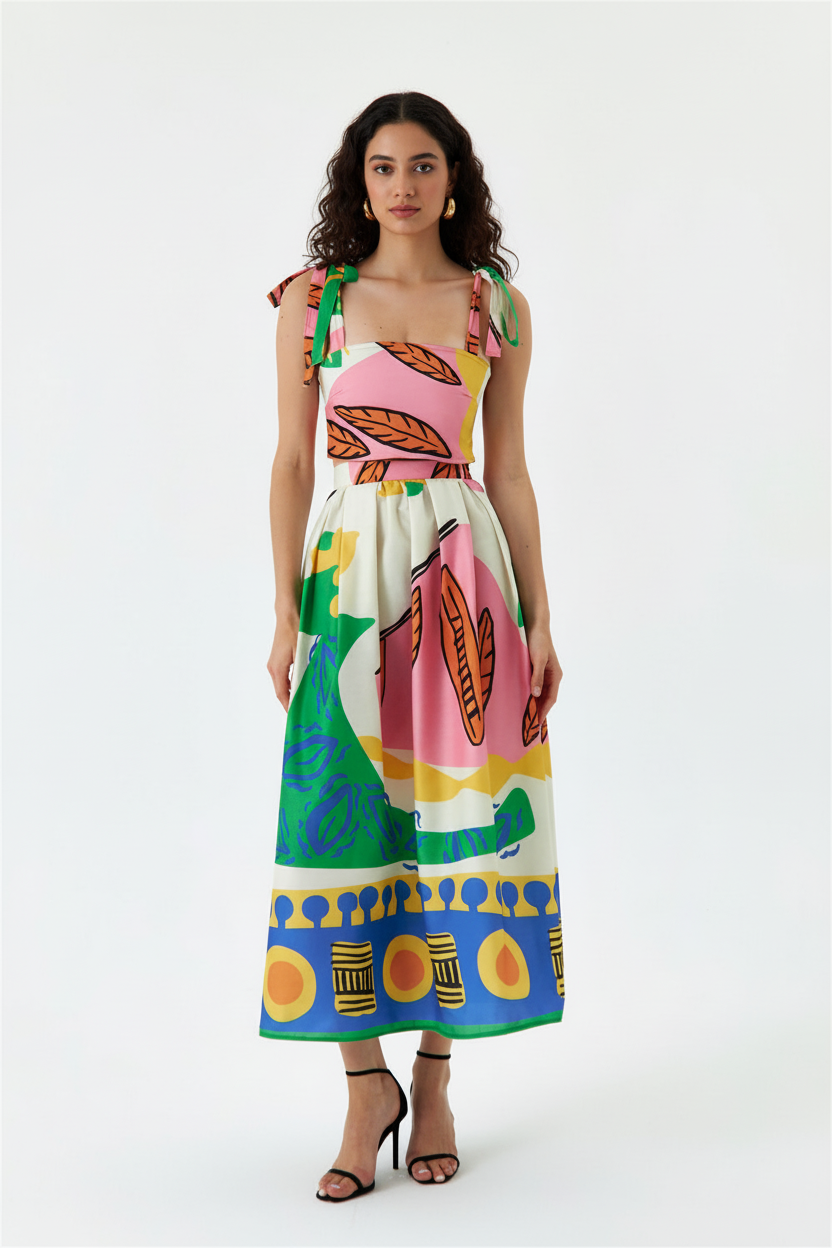 Tropical Skirt Coord Set