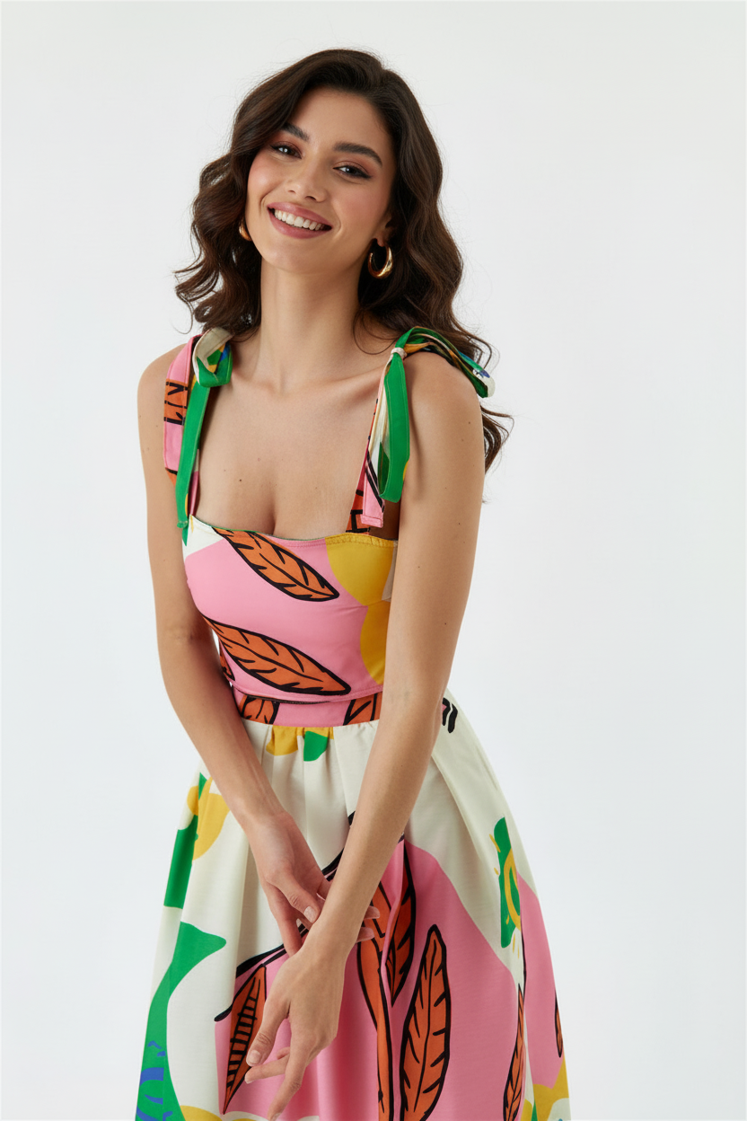 Tropical Skirt Coord Set