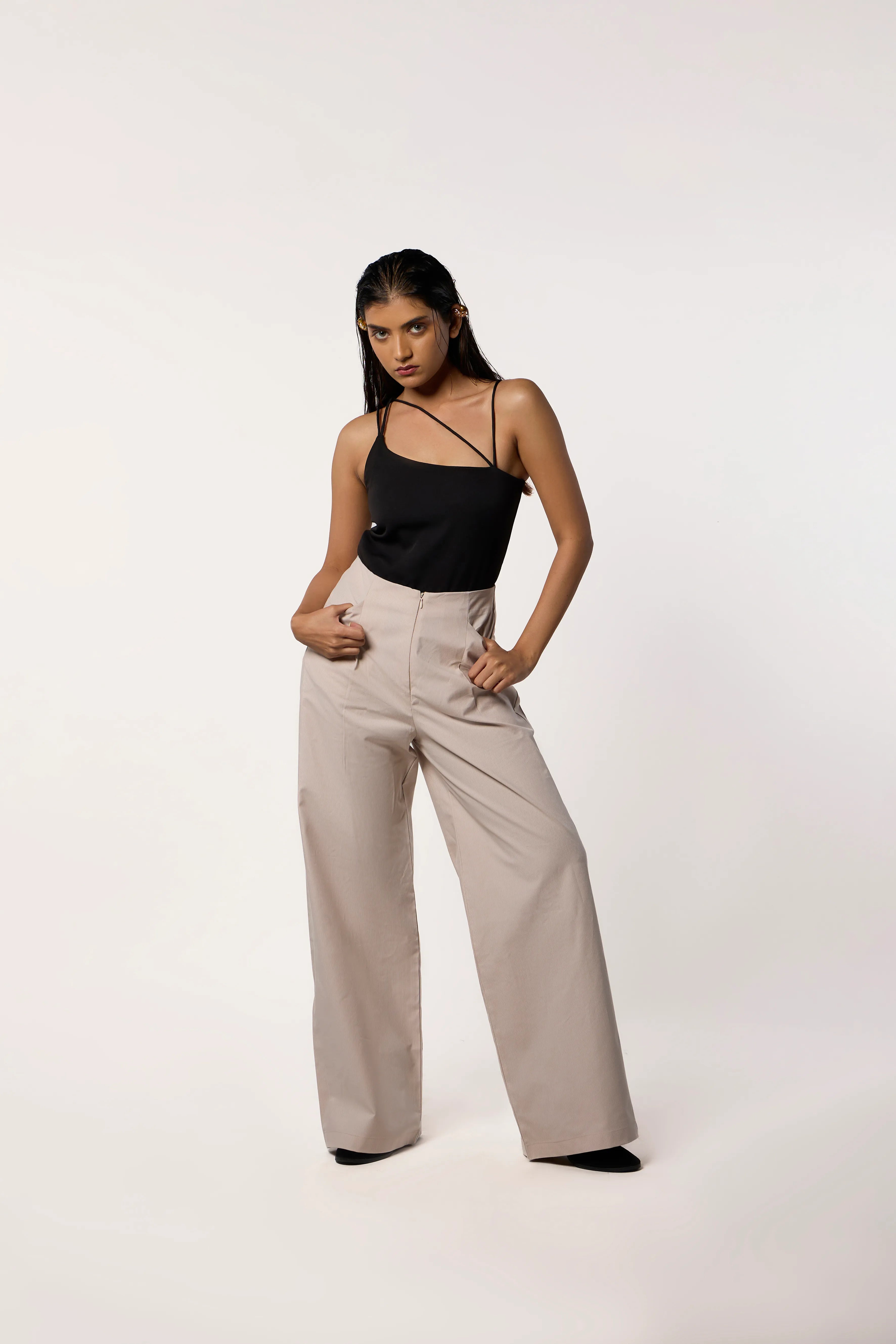 Criss The Cross Bodysuit- Black