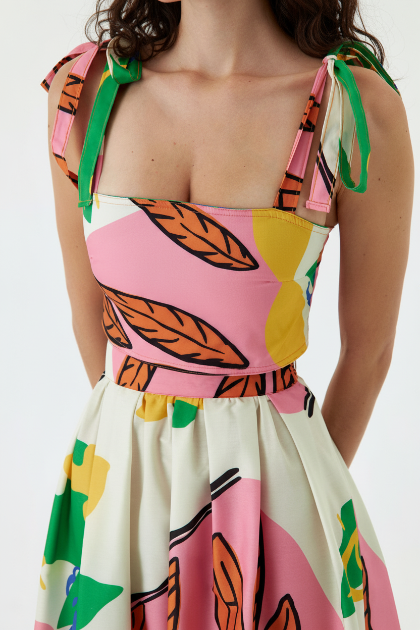 Tropical Skirt Coord Set