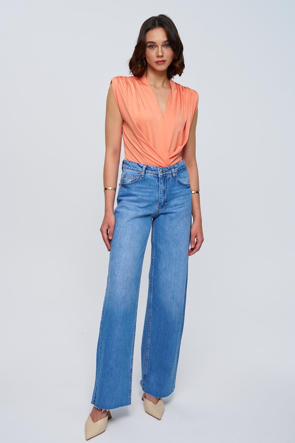 Fuchsia Plunge Bodysuit