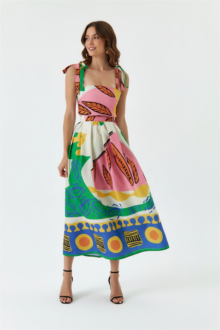 Tropical Skirt Coord Set