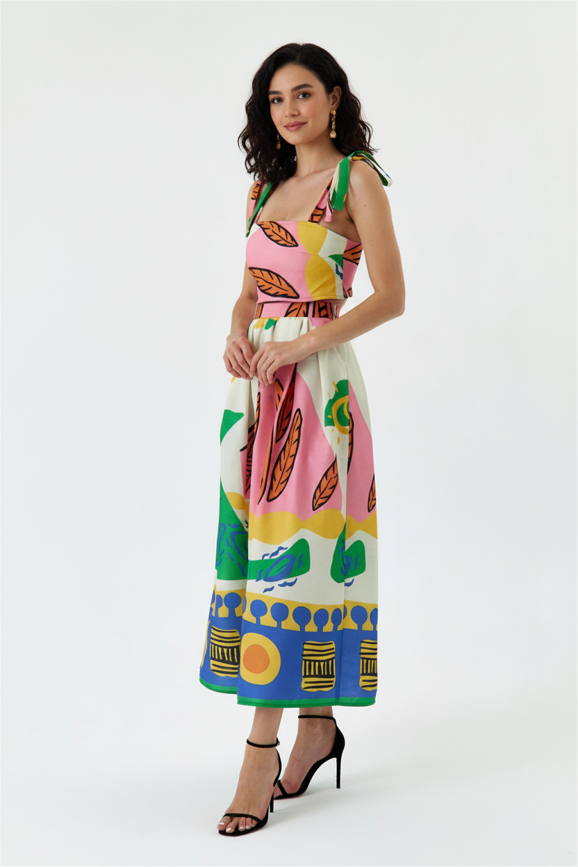 Tropical Skirt Coord Set