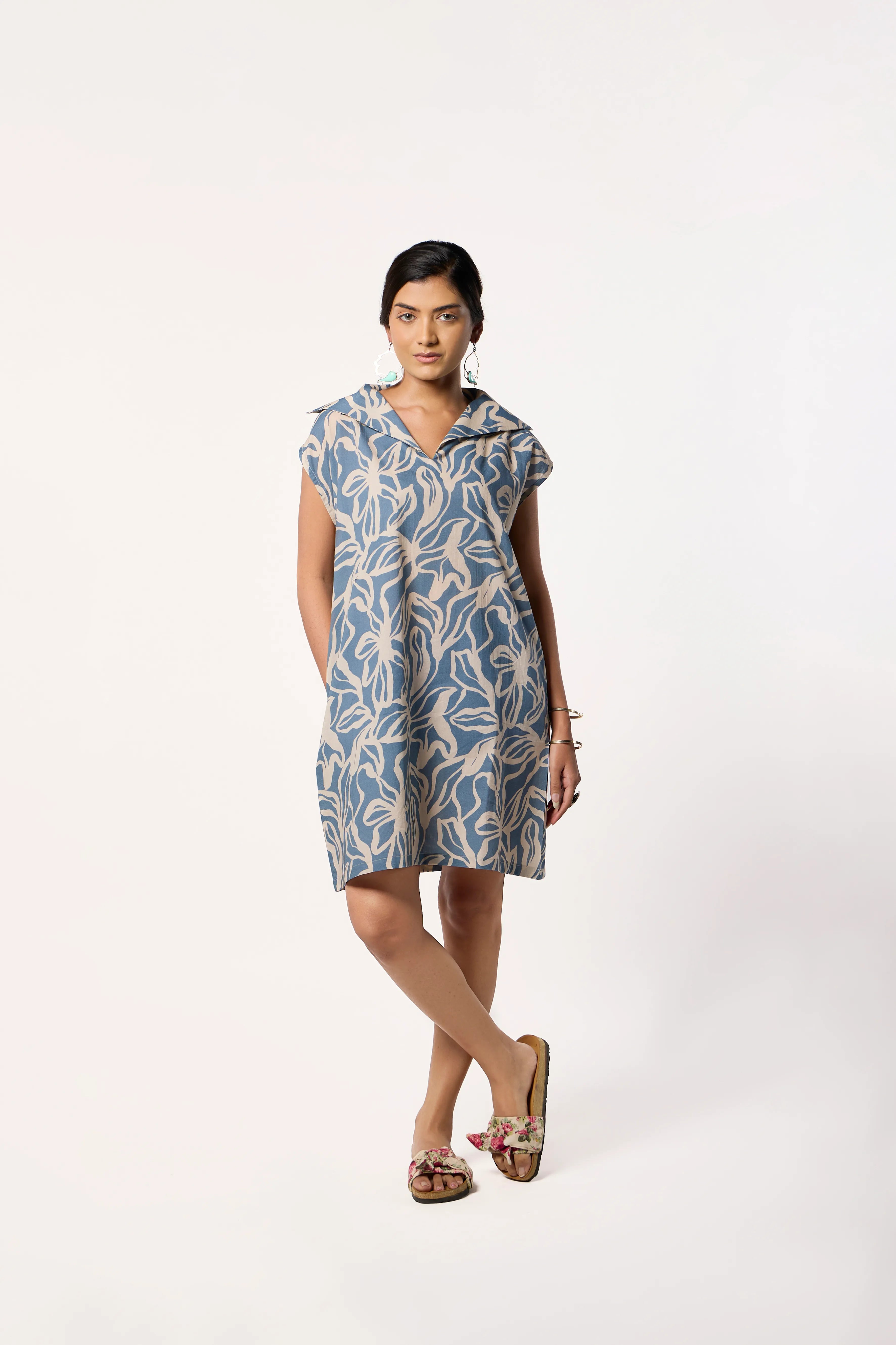 Aqua Oversized Dress