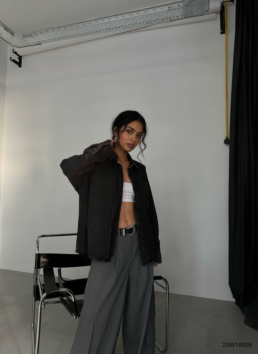 Oversized Denim Shirt