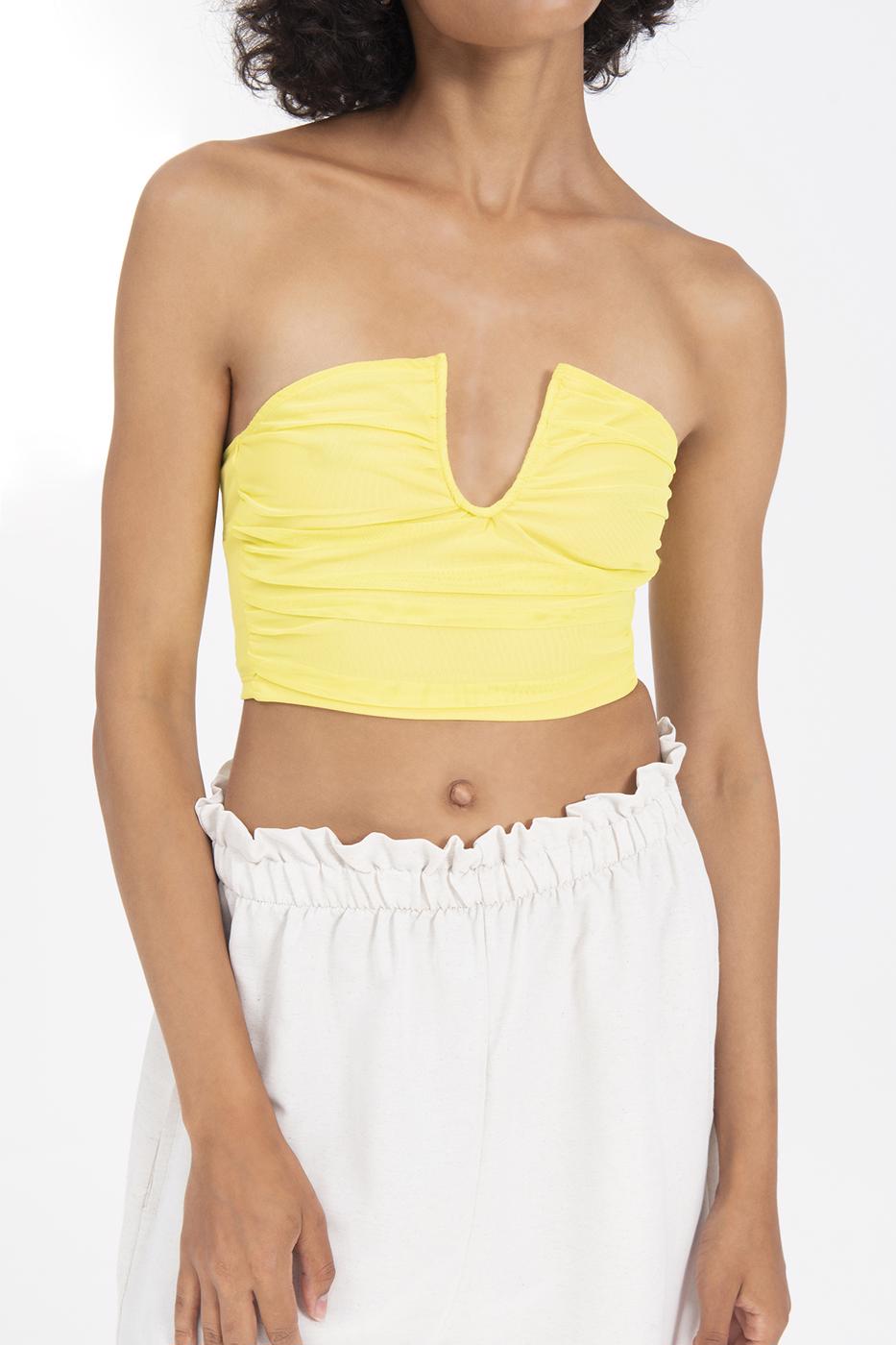 Yellow Macaroon Bustier