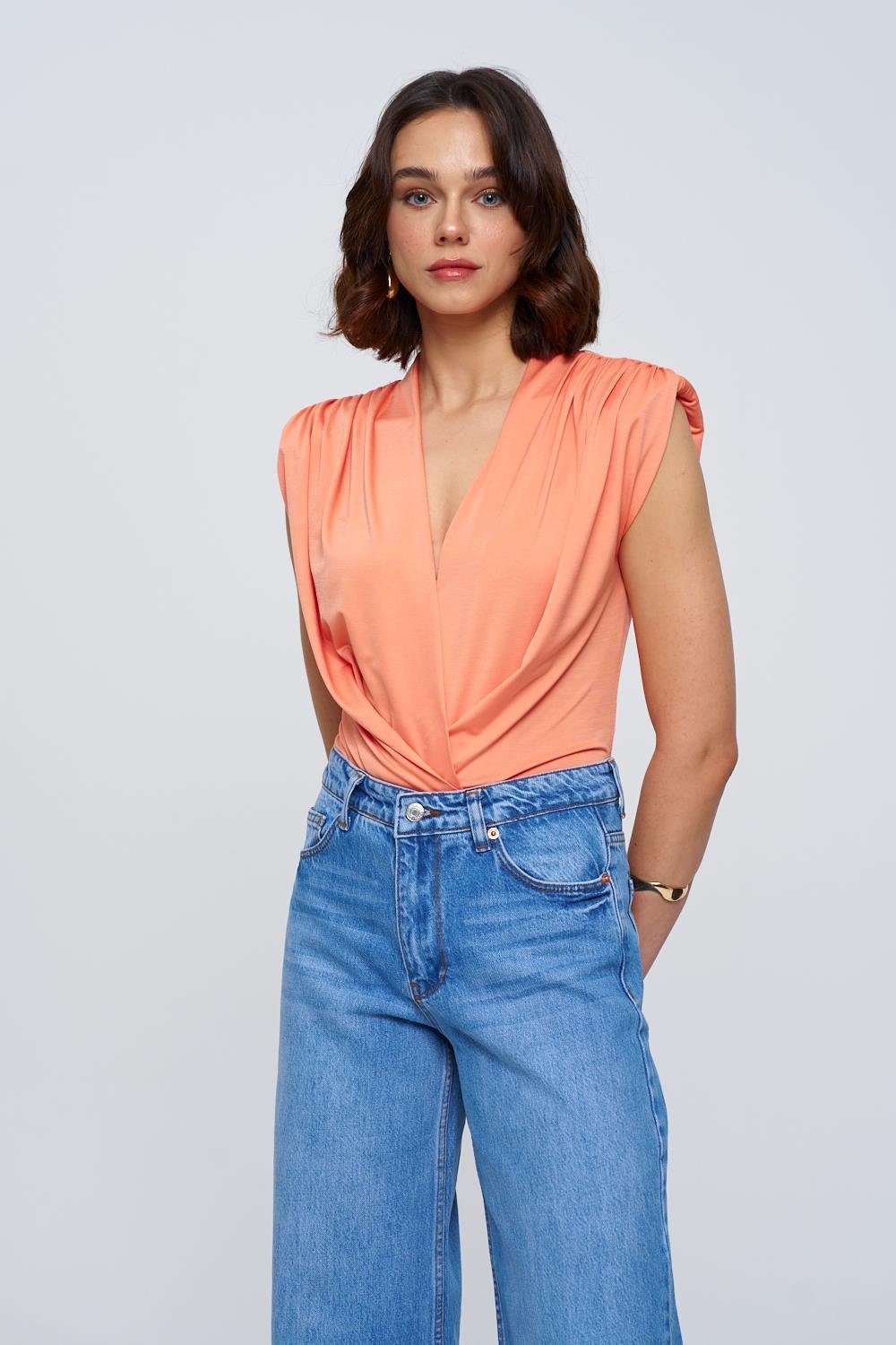 Fuchsia Plunge Bodysuit