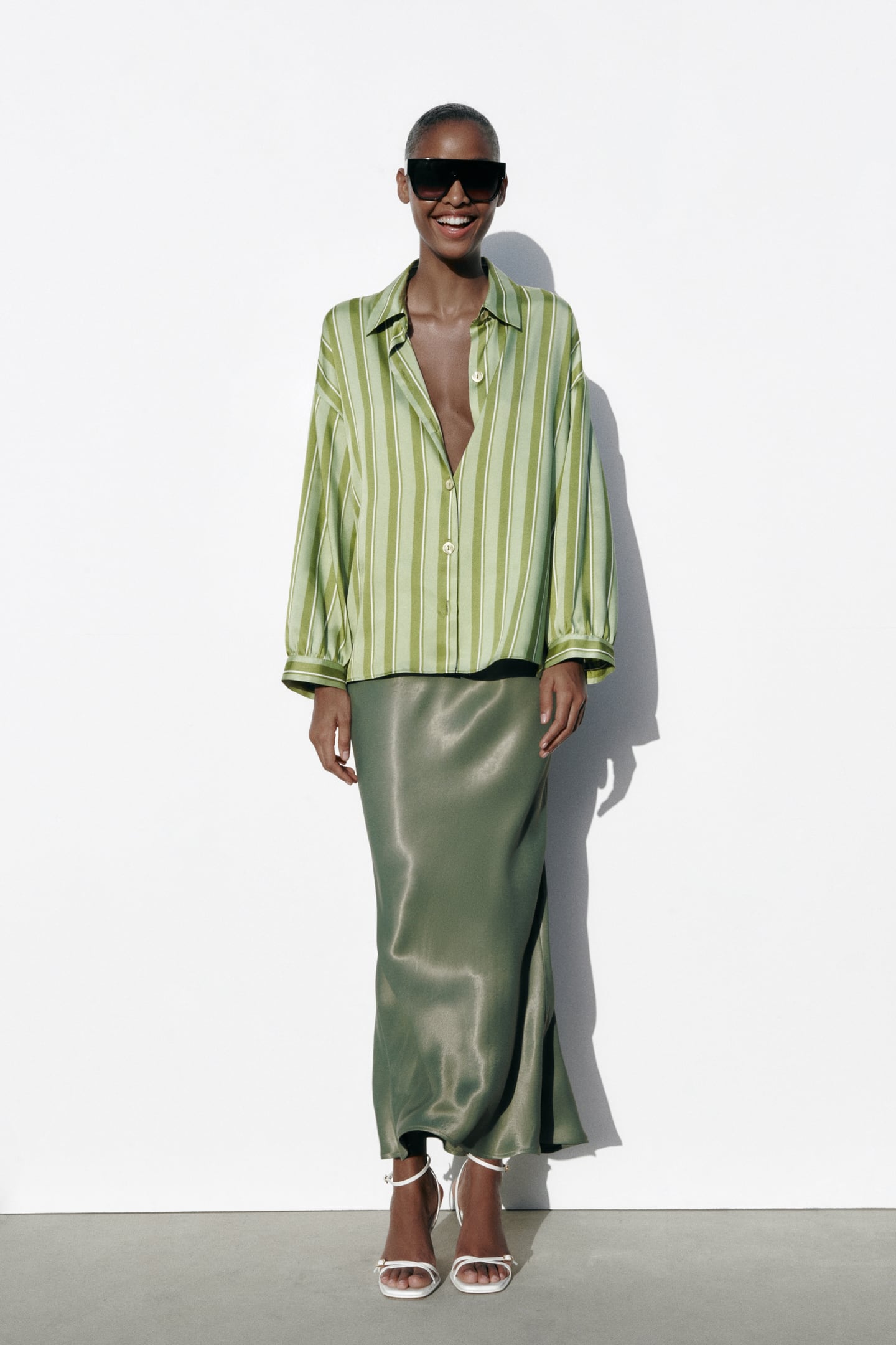 Green Stripped Shirt