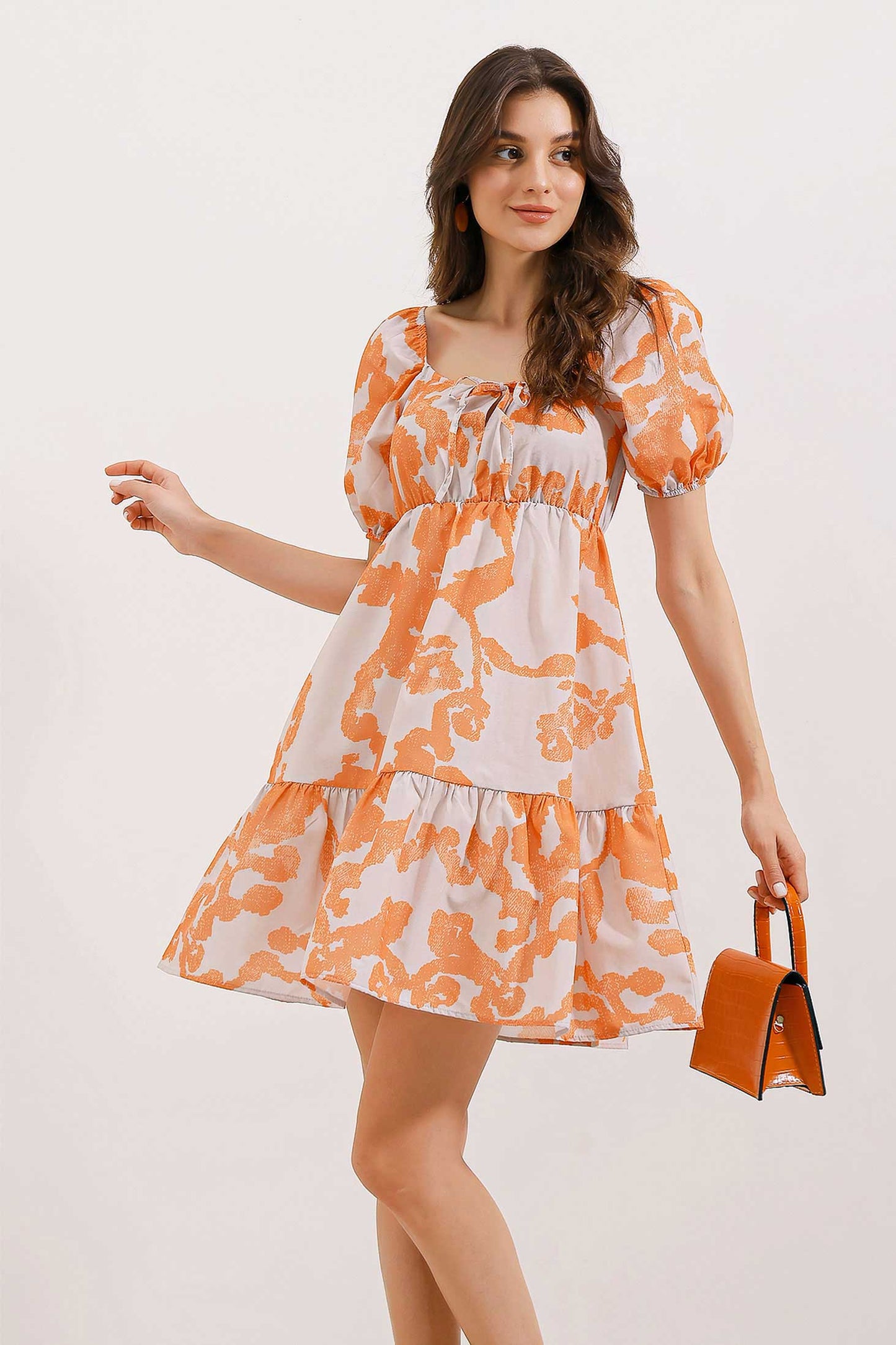 Fruity Flared Dress