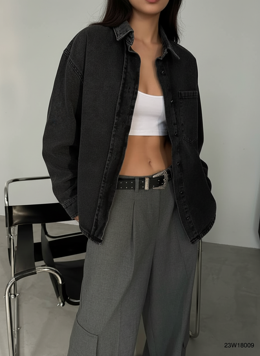 Oversized Denim Shirt