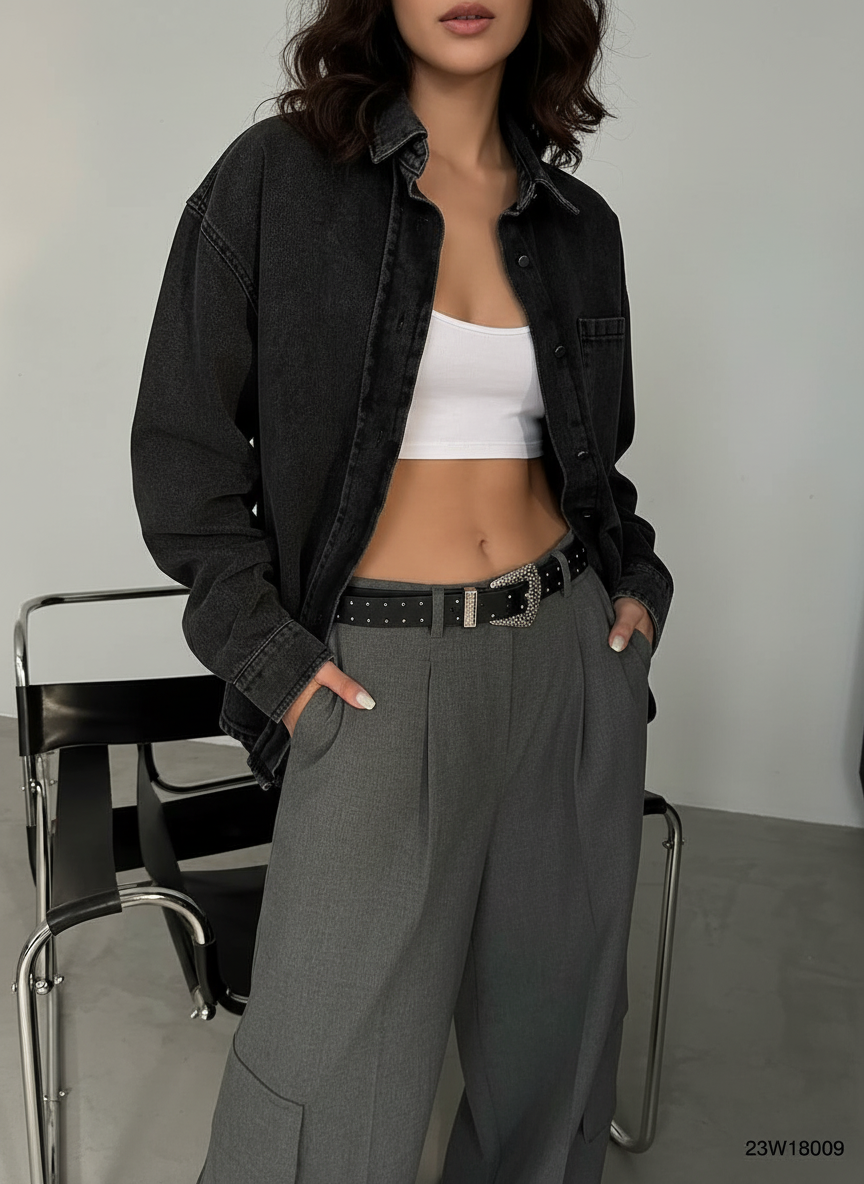 Oversized Denim Shirt