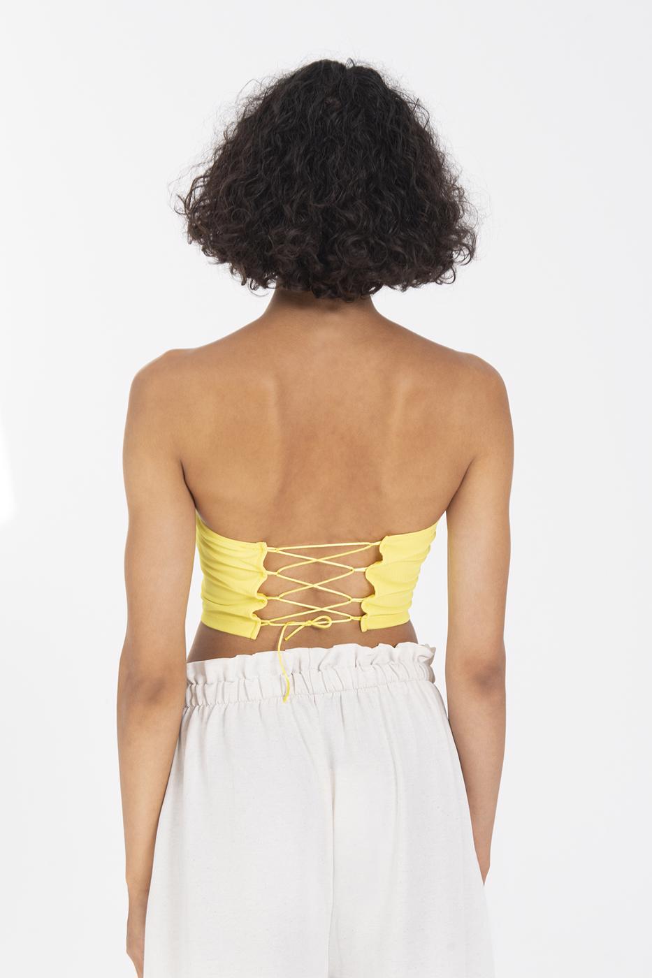 Yellow Macaroon Bustier