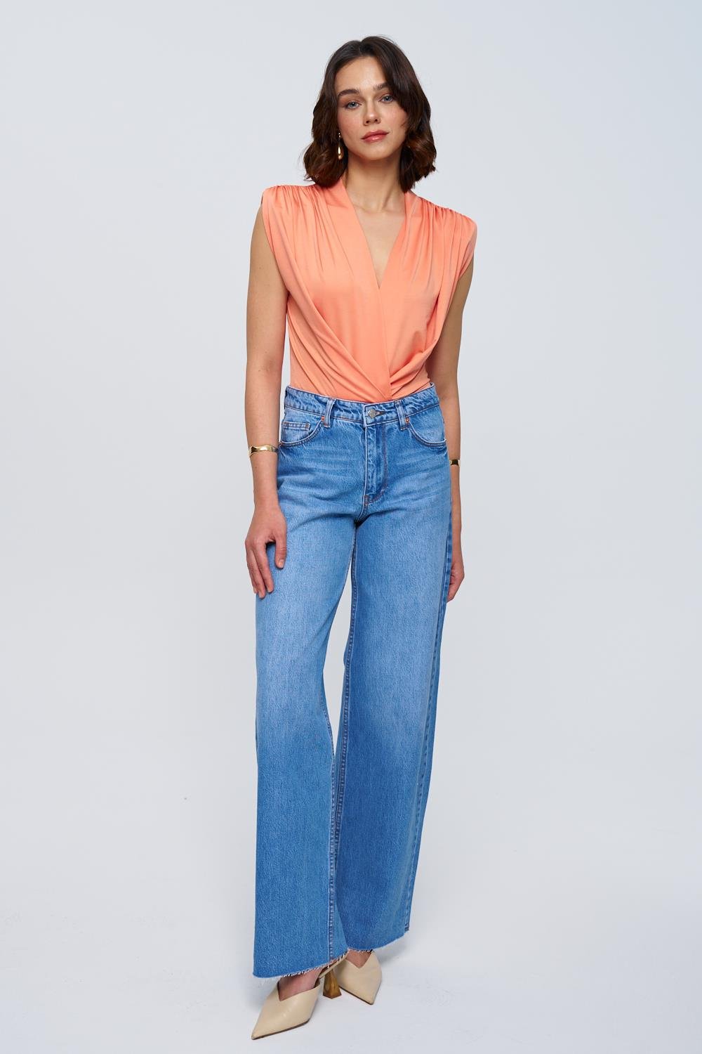 Fuchsia Plunge Bodysuit