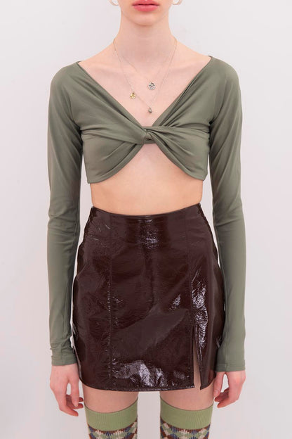 Draped Crop Top