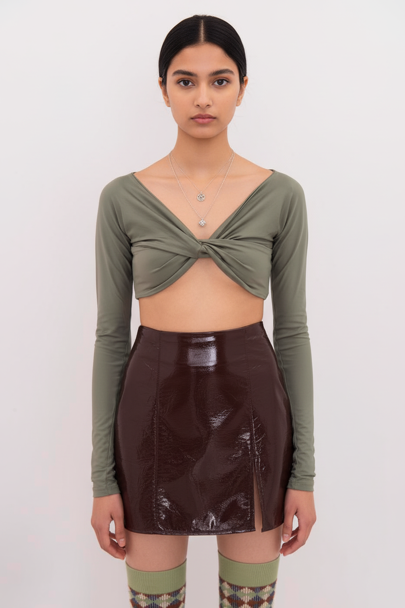 Draped Crop Top