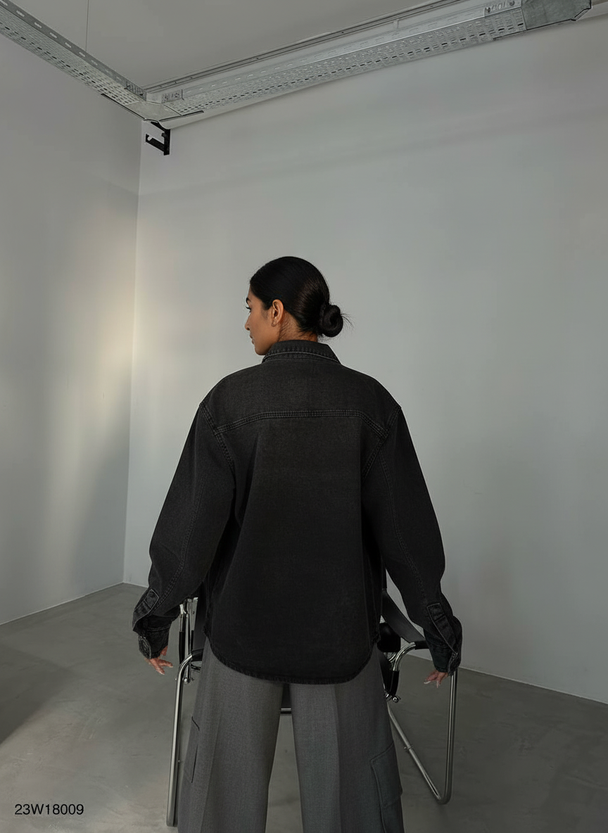 Oversized Denim Shirt