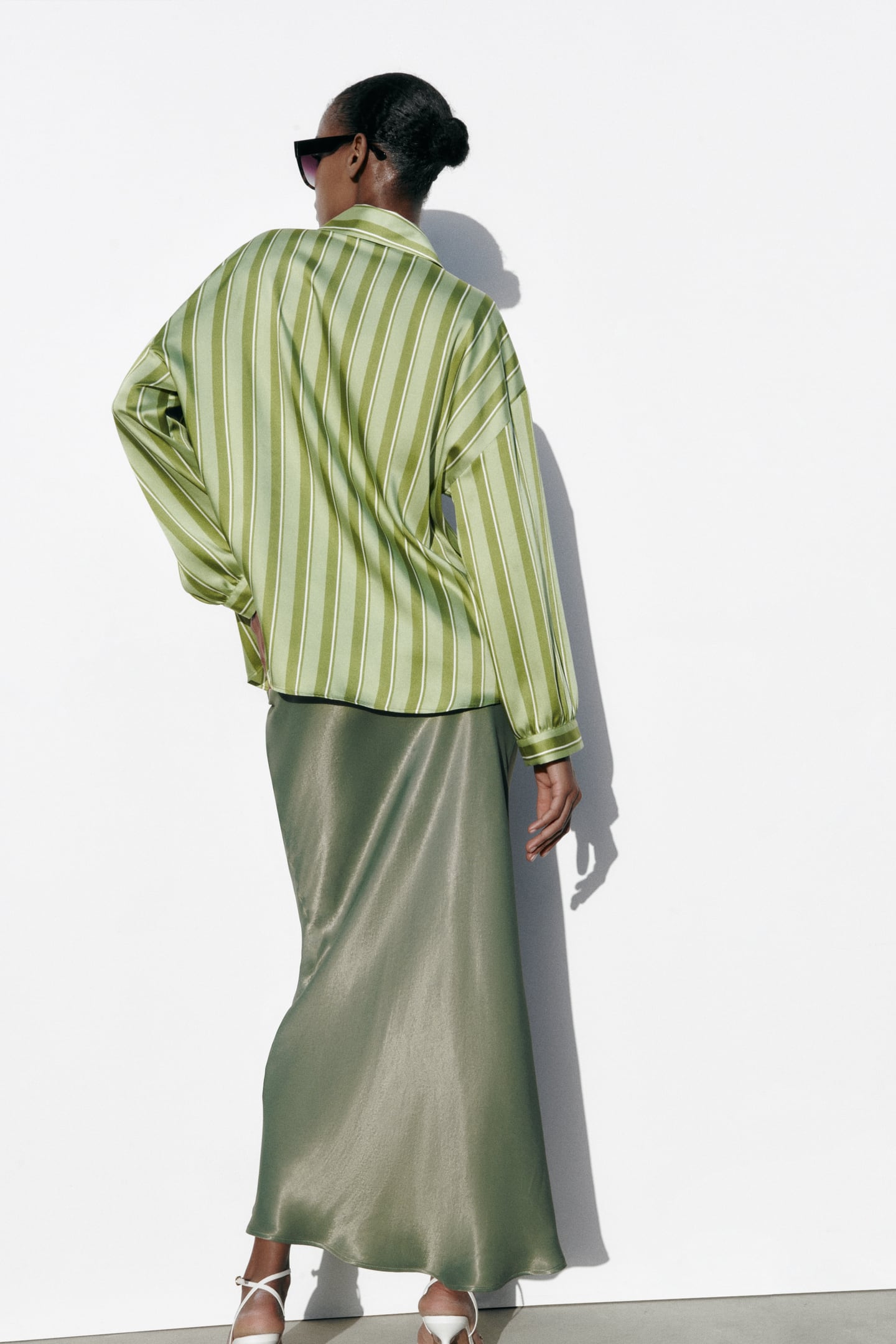 Green Stripped Shirt