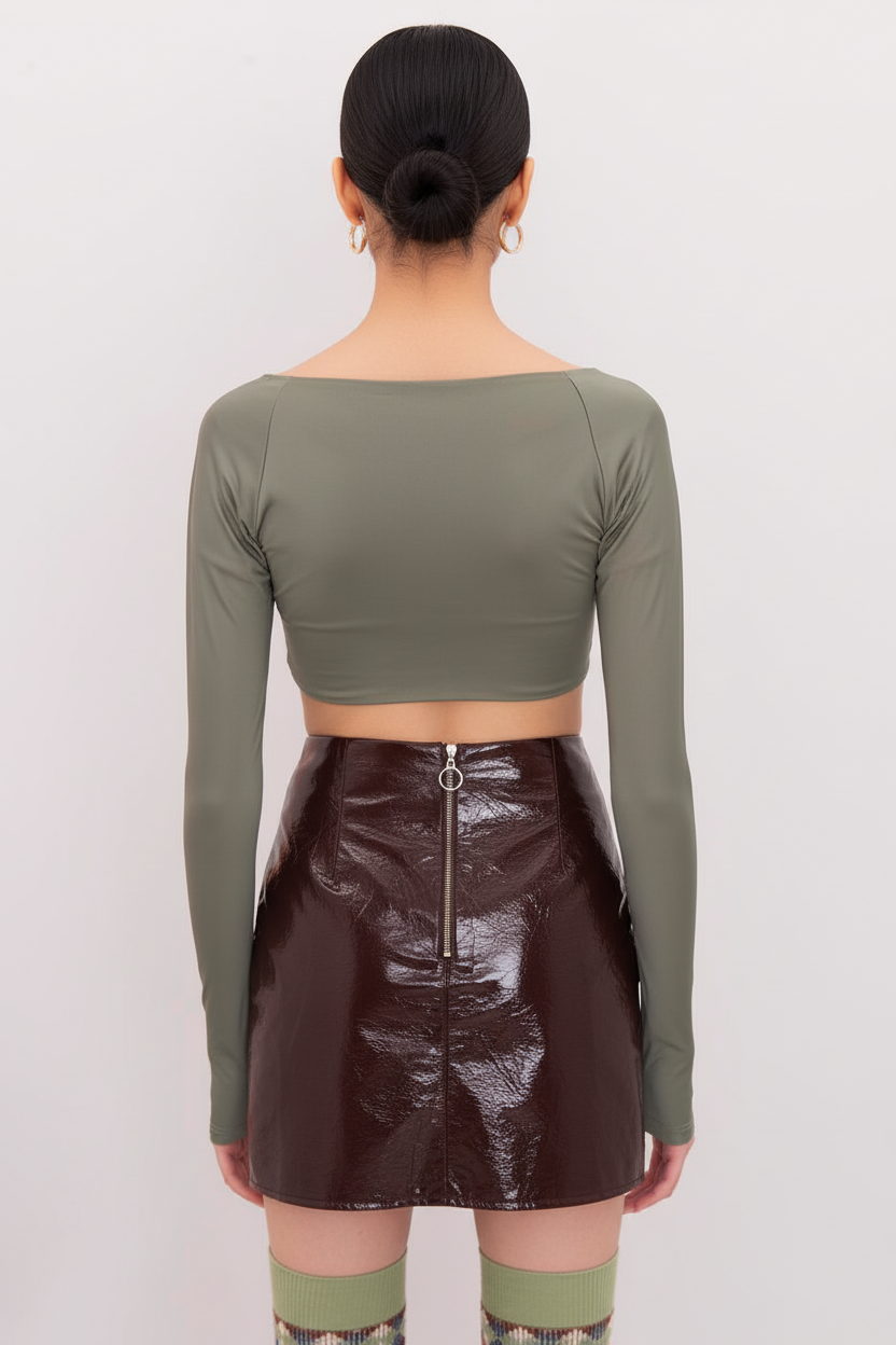 Draped Crop Top