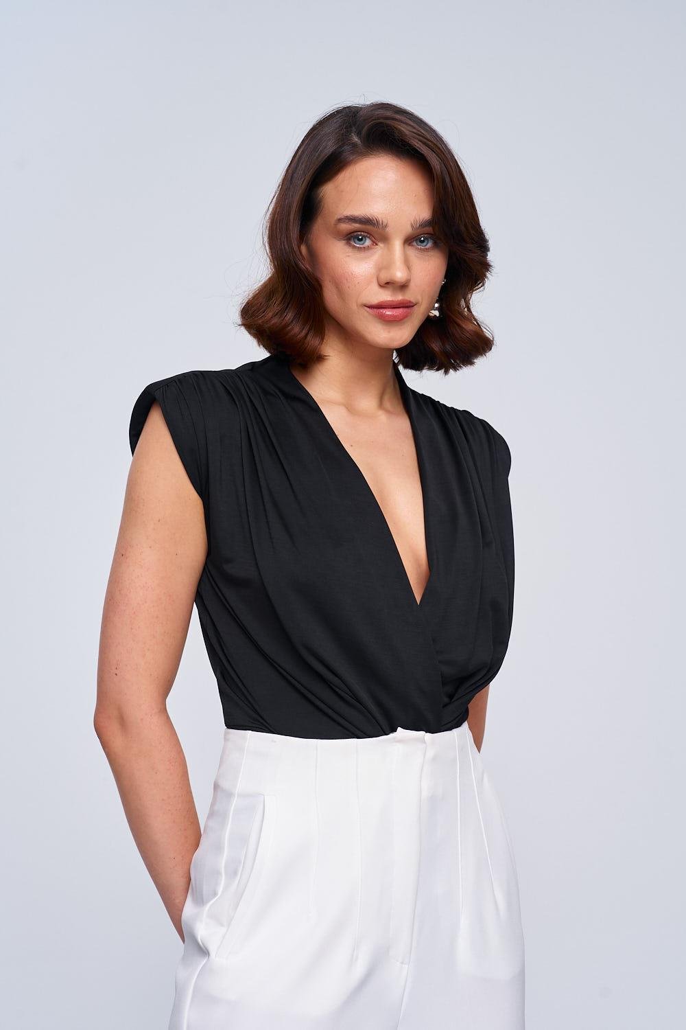 Fuchsia Plunge Bodysuit