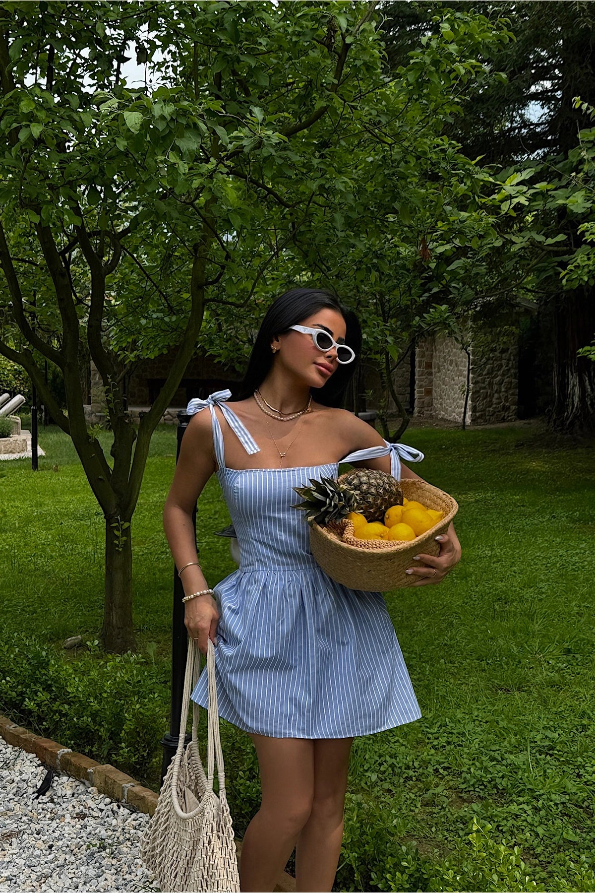 Bow-Tie Stripped Dress