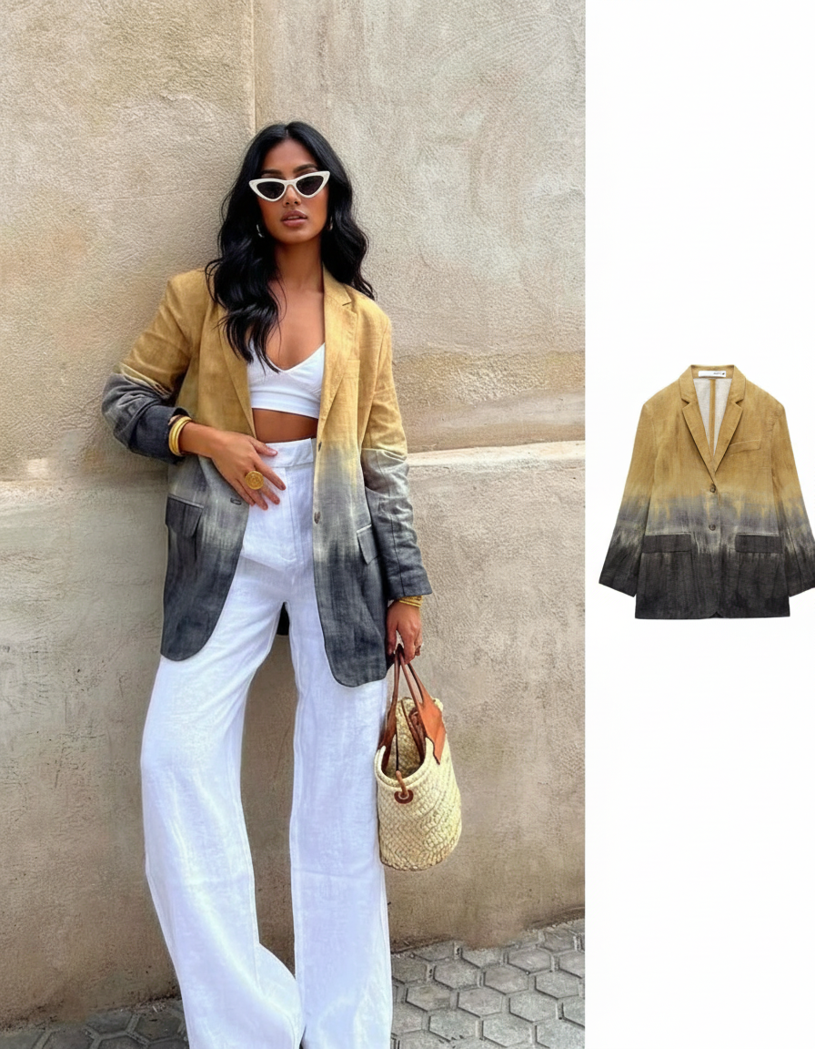 Ombre Blazer Jacket