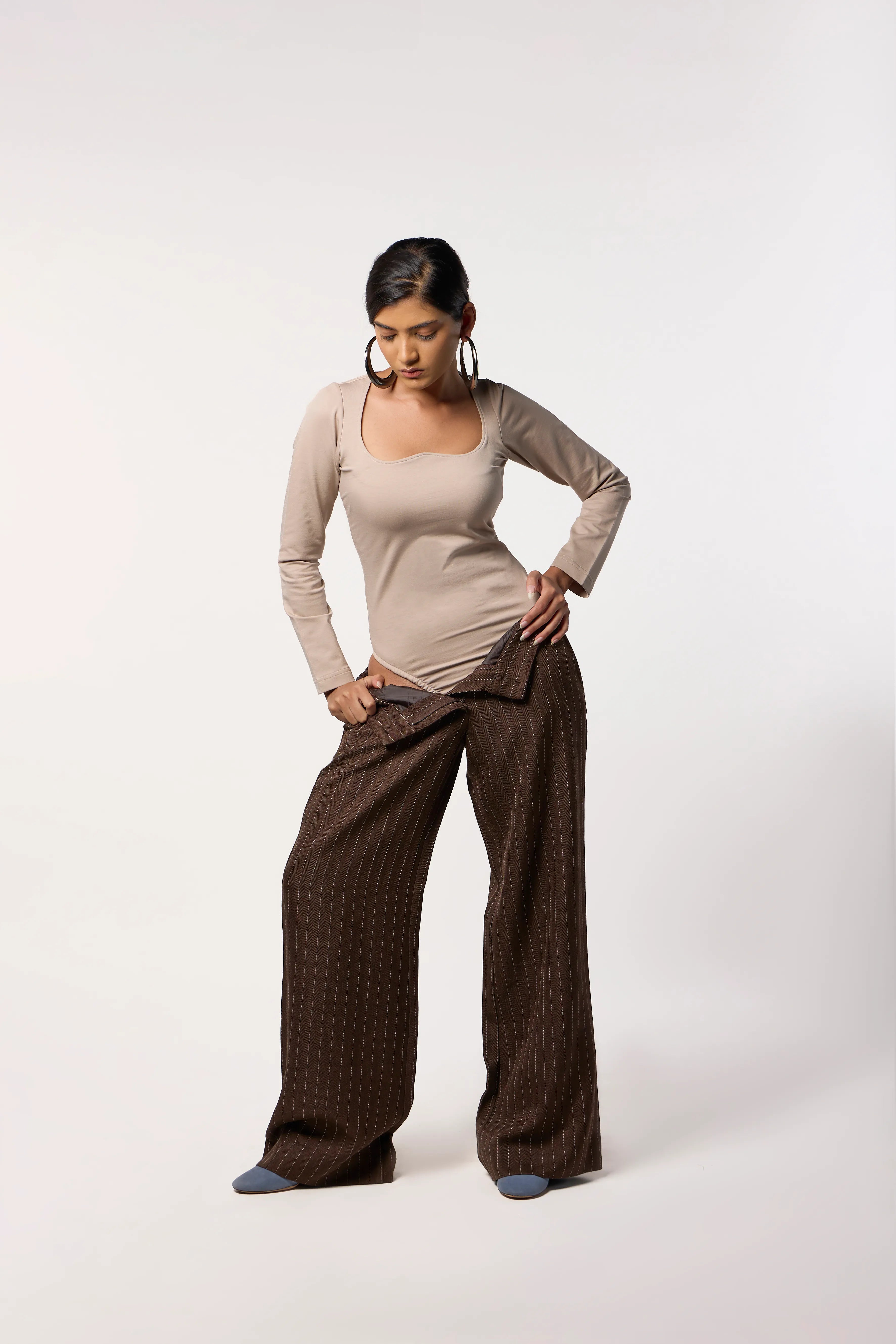 Heart It Out Bodysuit- Beige