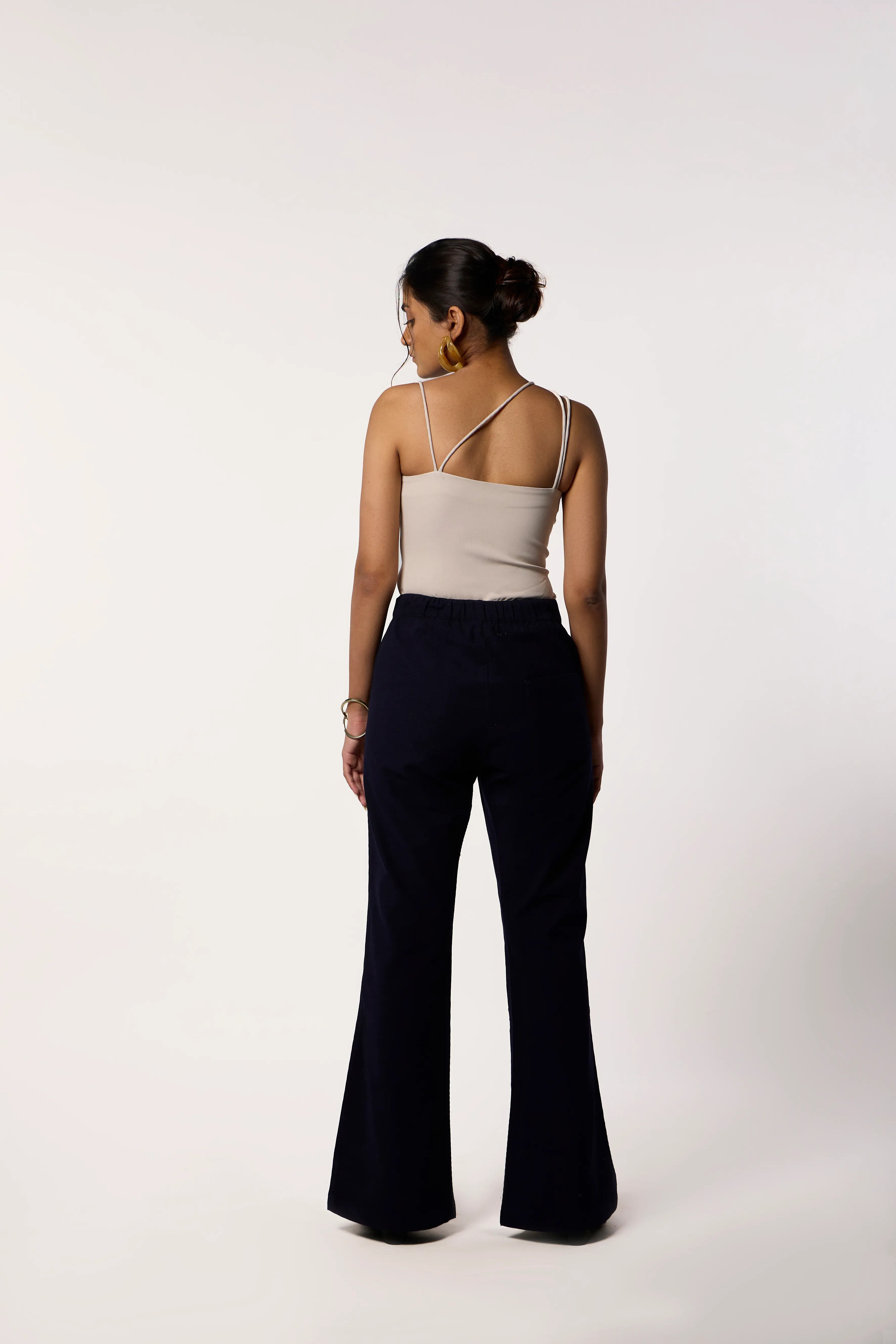 Criss The Cross Bodysuit- Beige