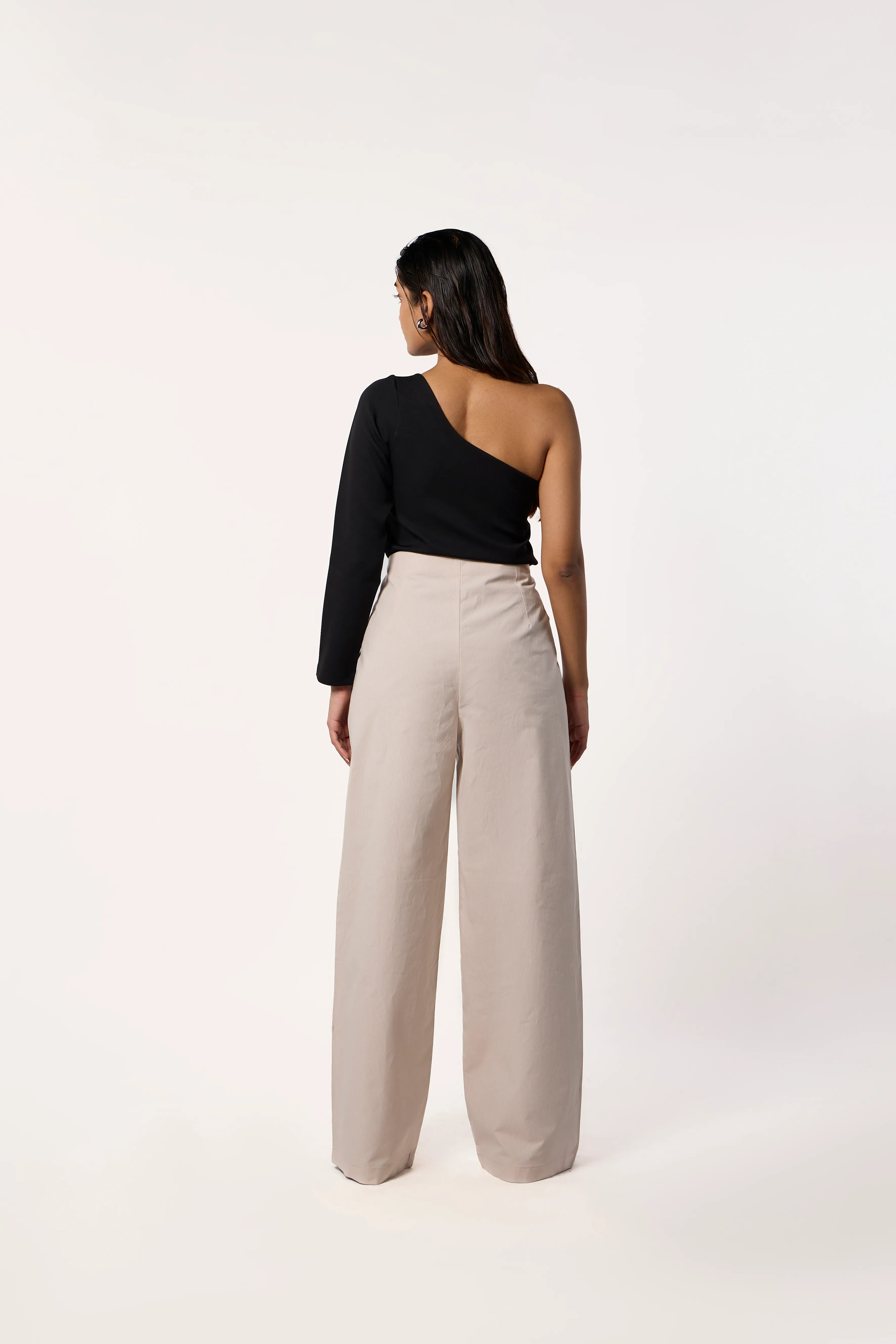 To One Side Bodysuit- Black