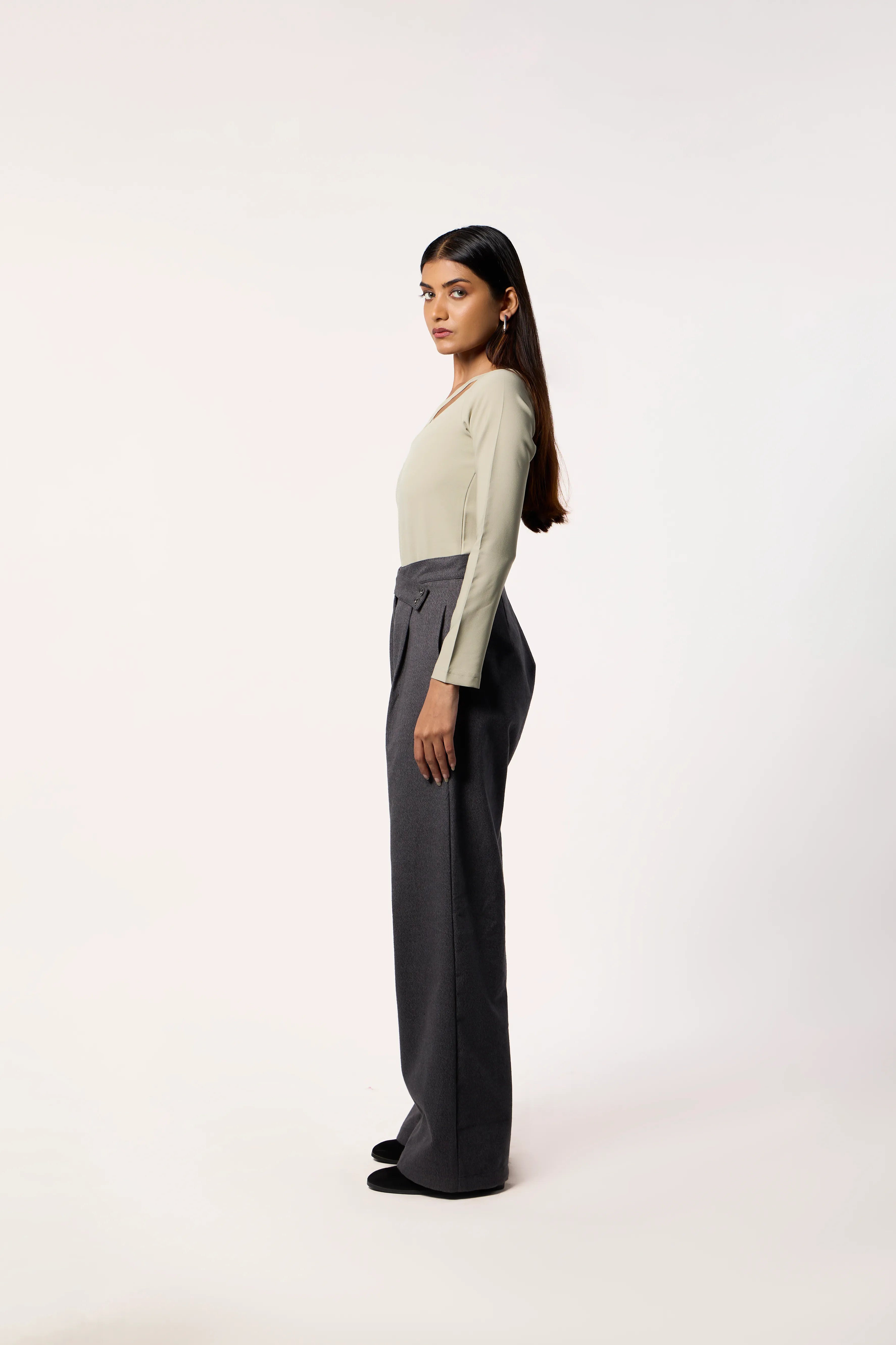 To One Side Bodysuit- Sage Green