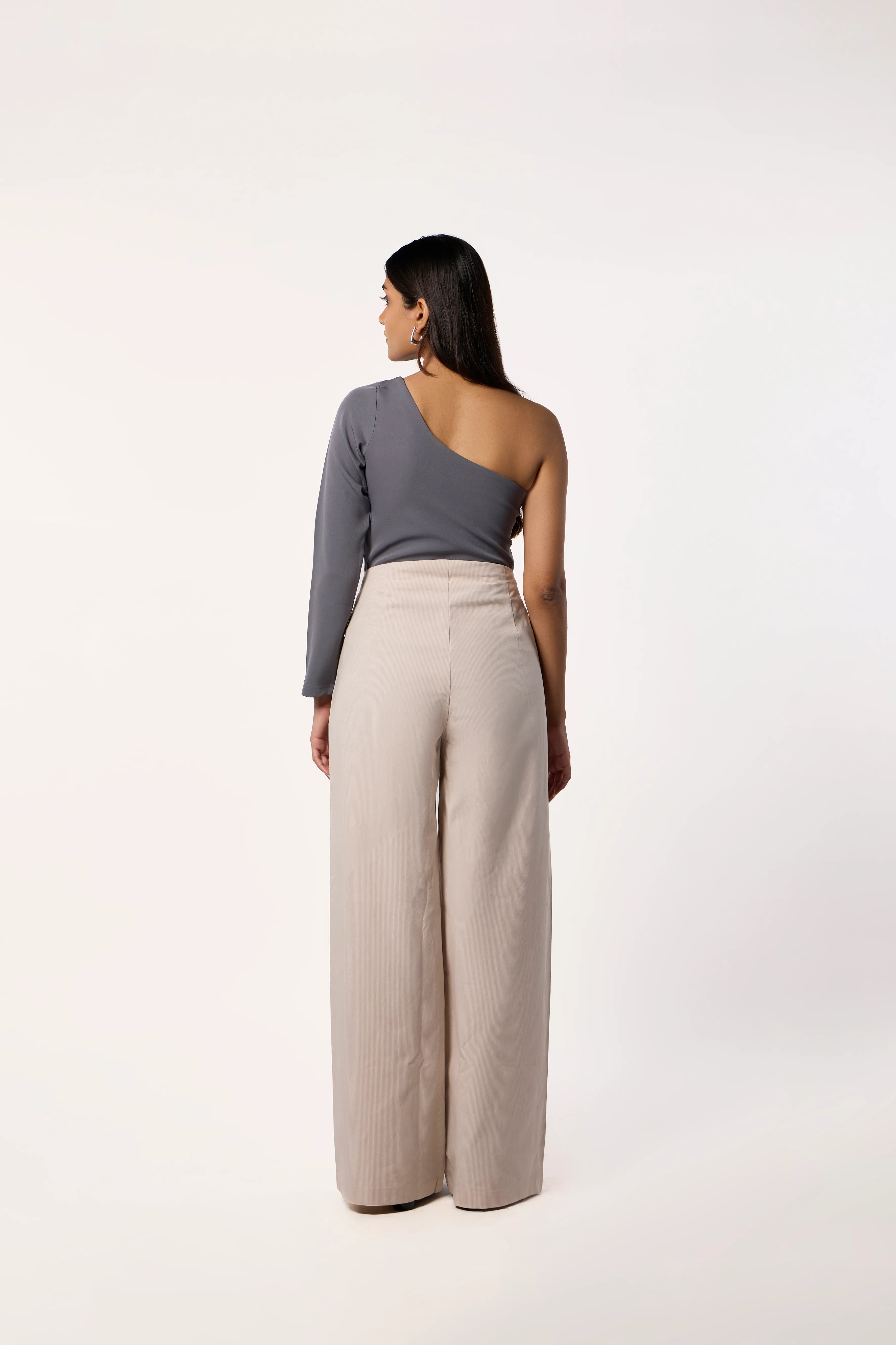 To One Side Bodysuit- Grey