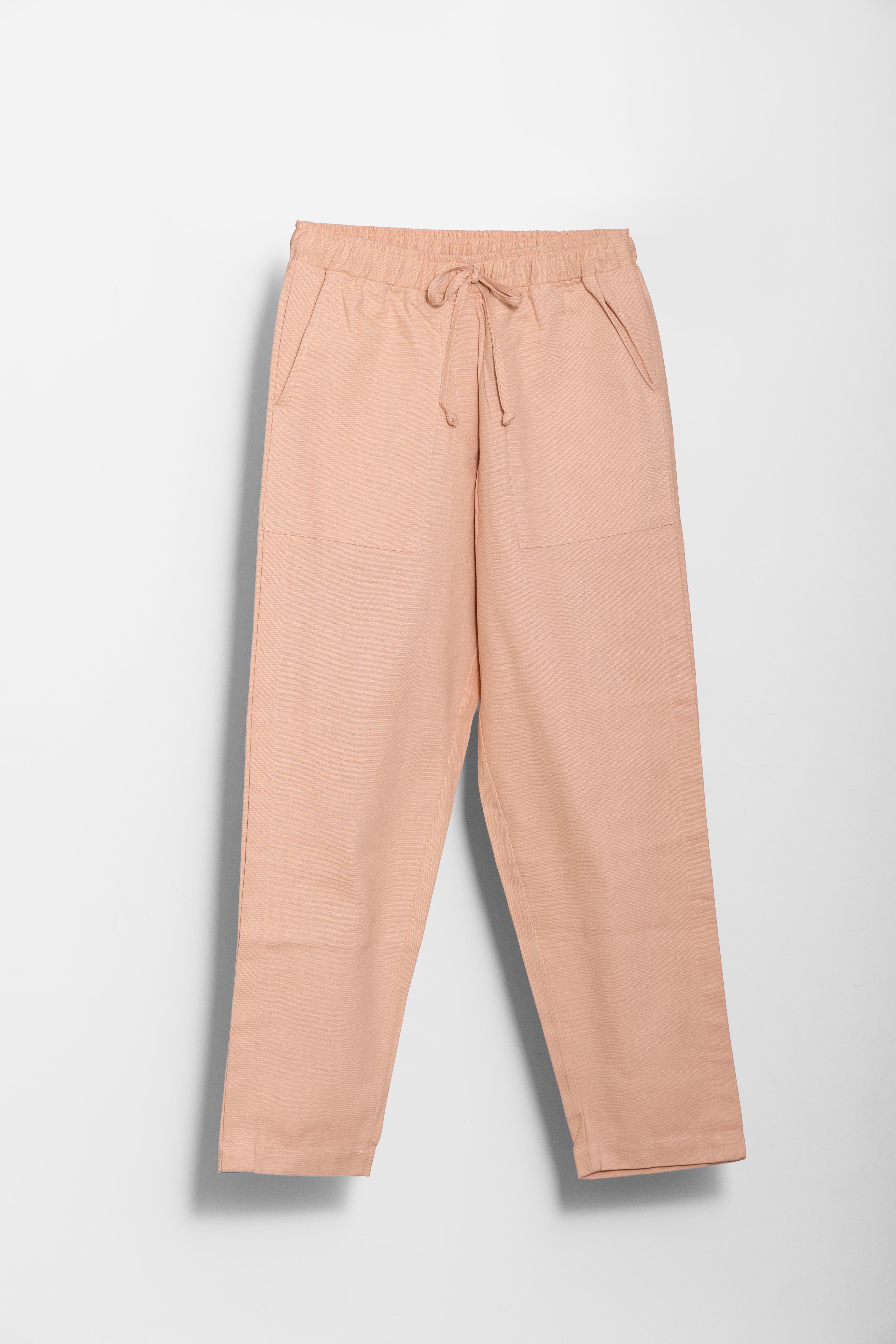 Beige Cotton Pants
