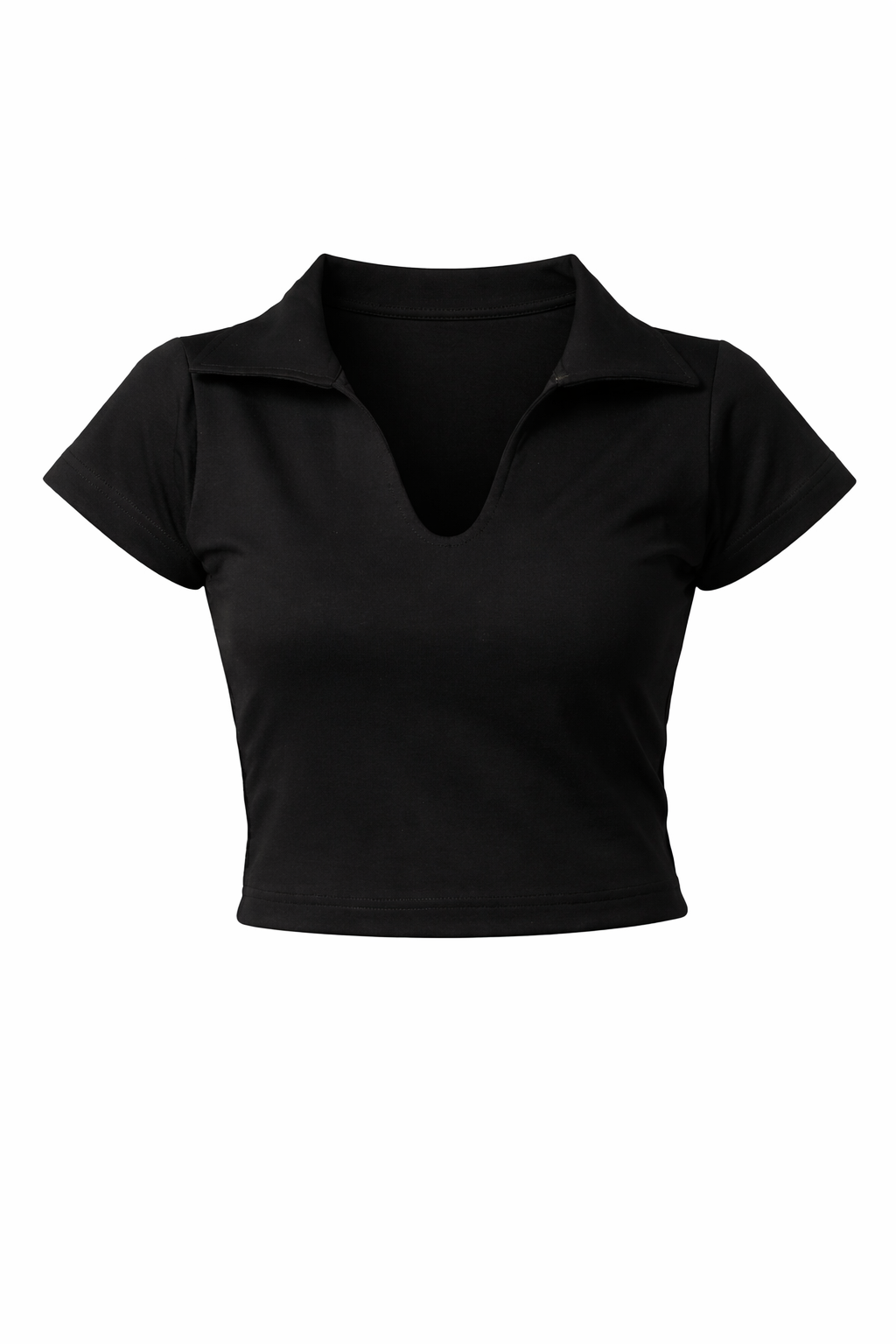 (Pack of 3) Collared Crop Tee