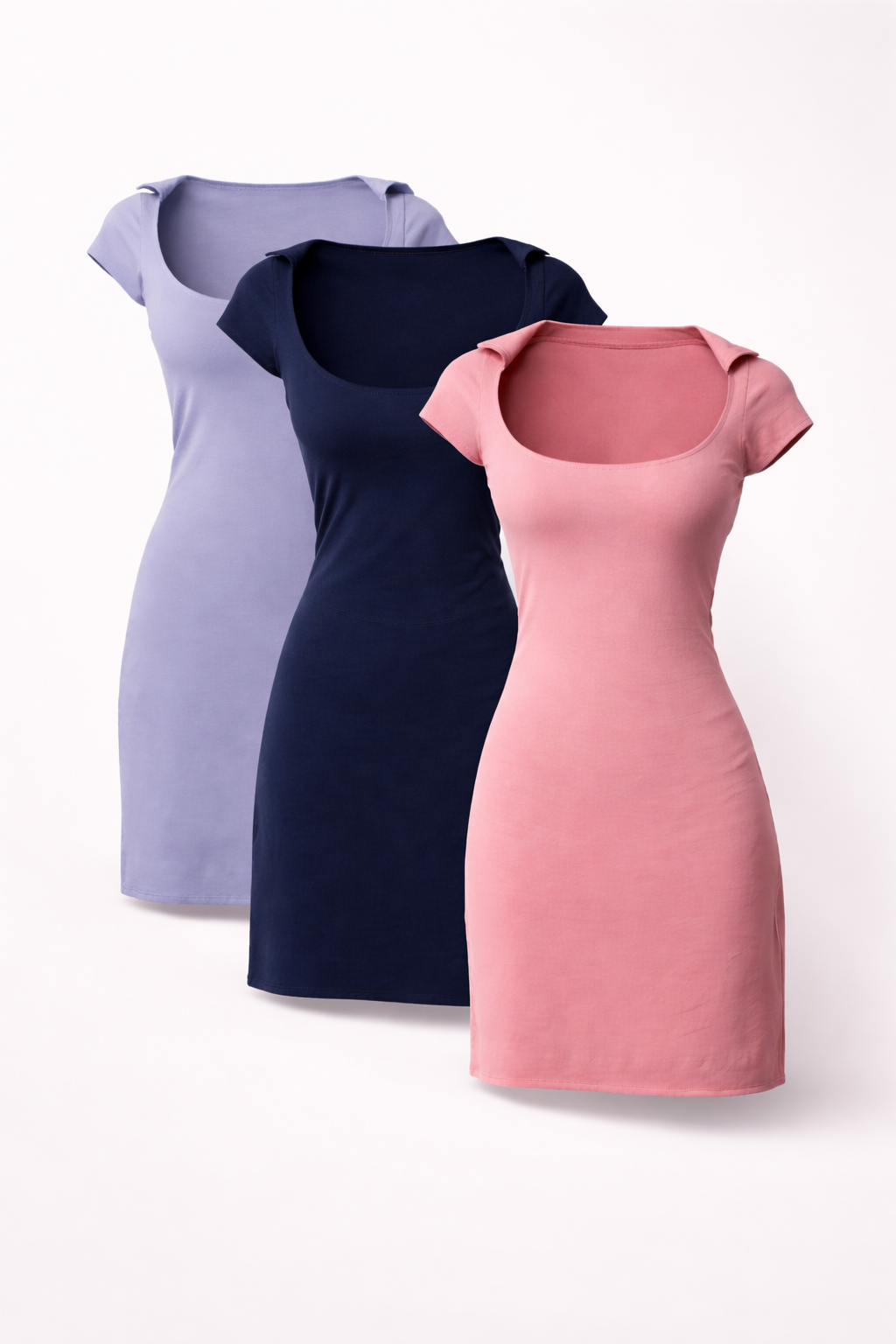 (Pack of 3) Scoop Bodycon Dress