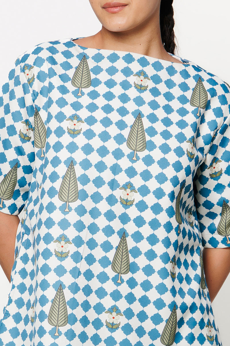 Printed Canvas Dress