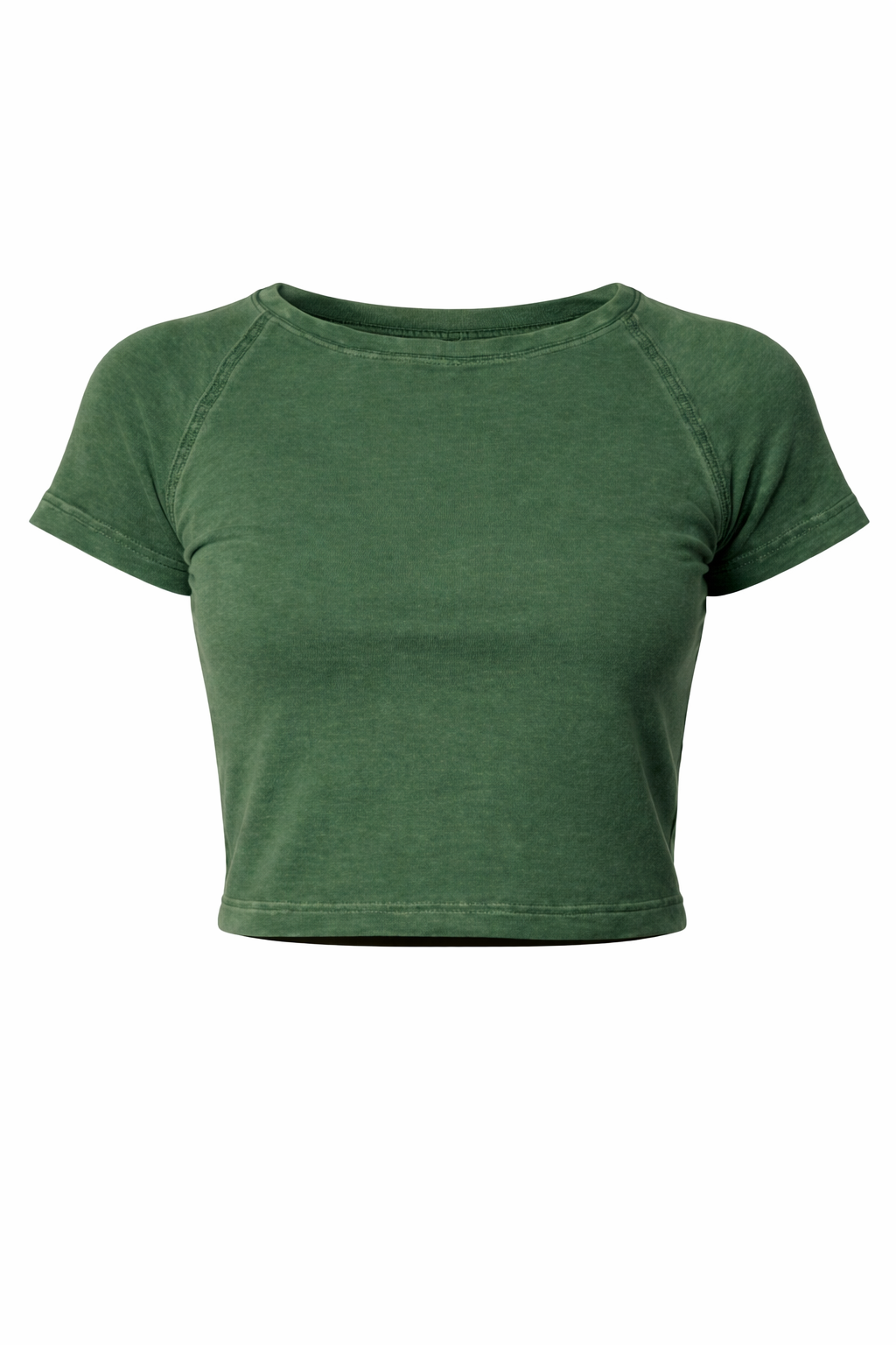 (Pack of 3) Washed Baby Tee - Wine, Black, Dark Green