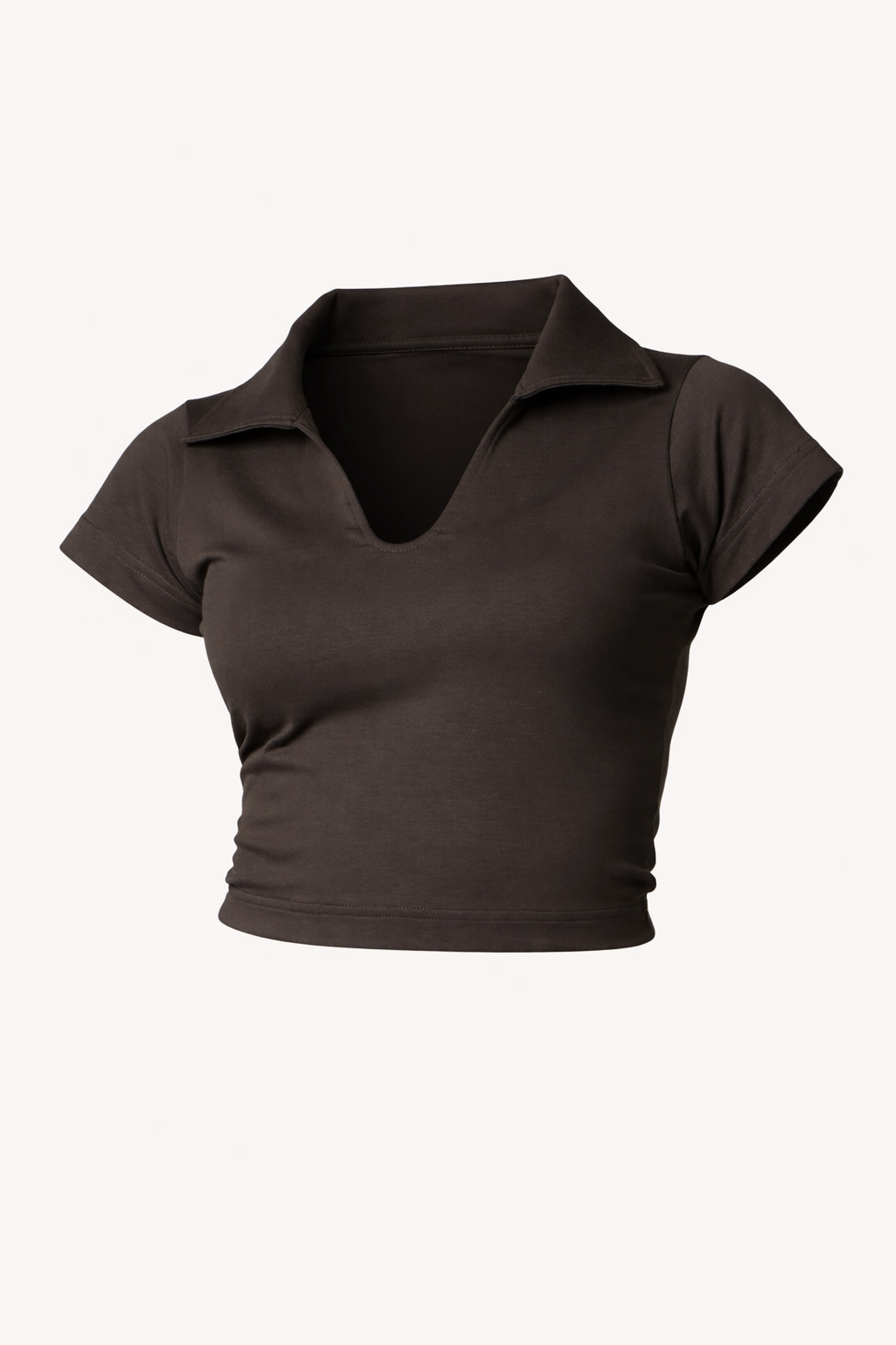 (Pack of 3) Collared Crop Tee