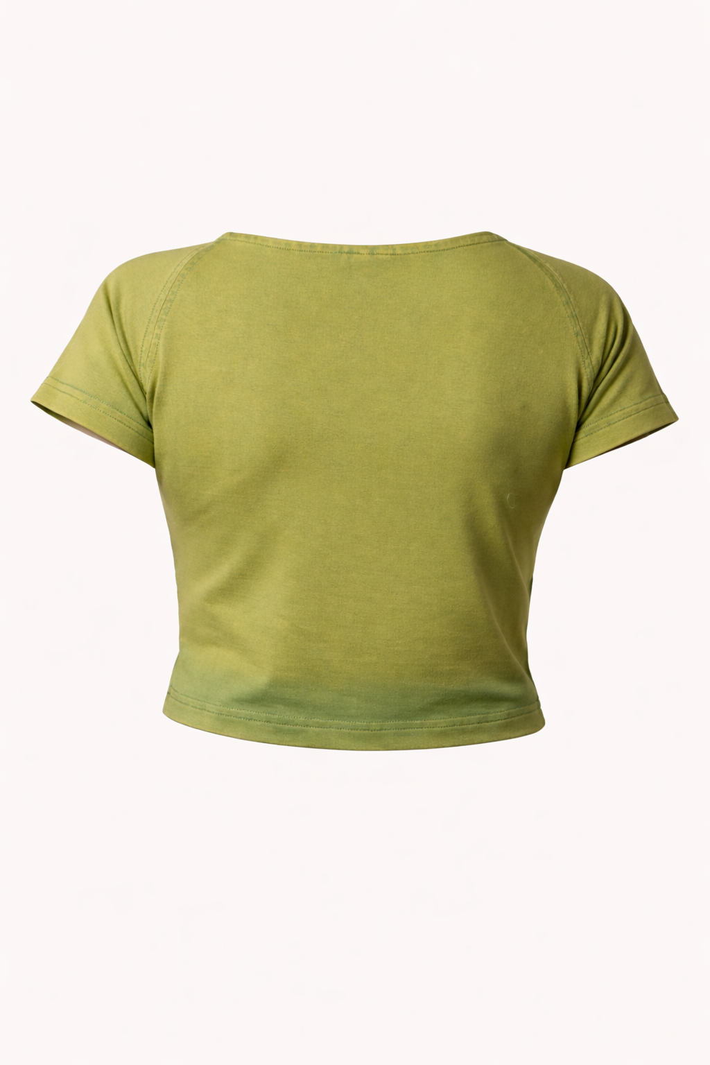 (Pack of 3) Washed Baby Tee - Mustard Brown, Pink, Light Green