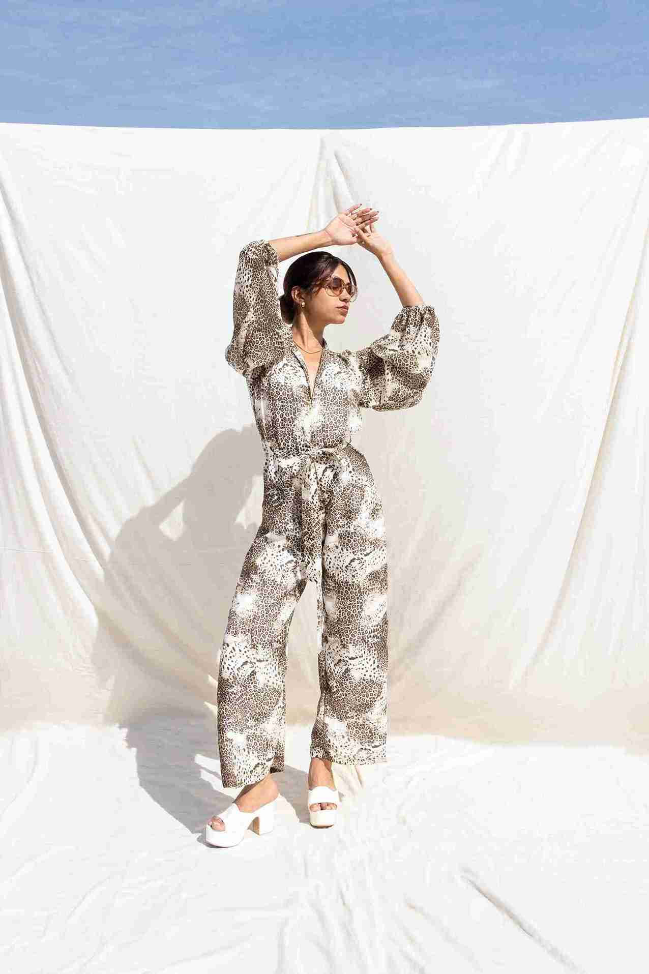 Leo Print Jumpsuit