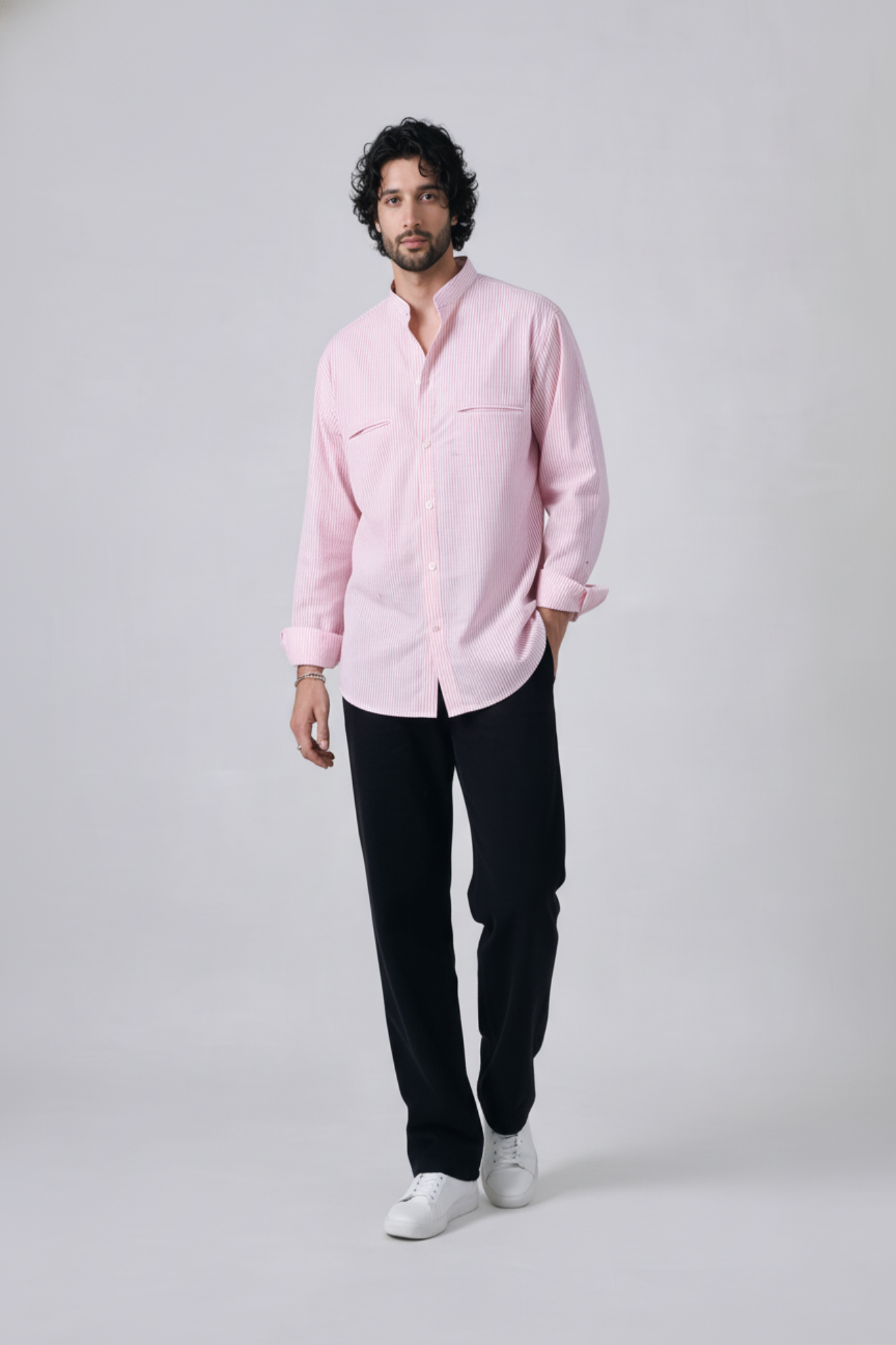 Pink Italian Stripe Shirt