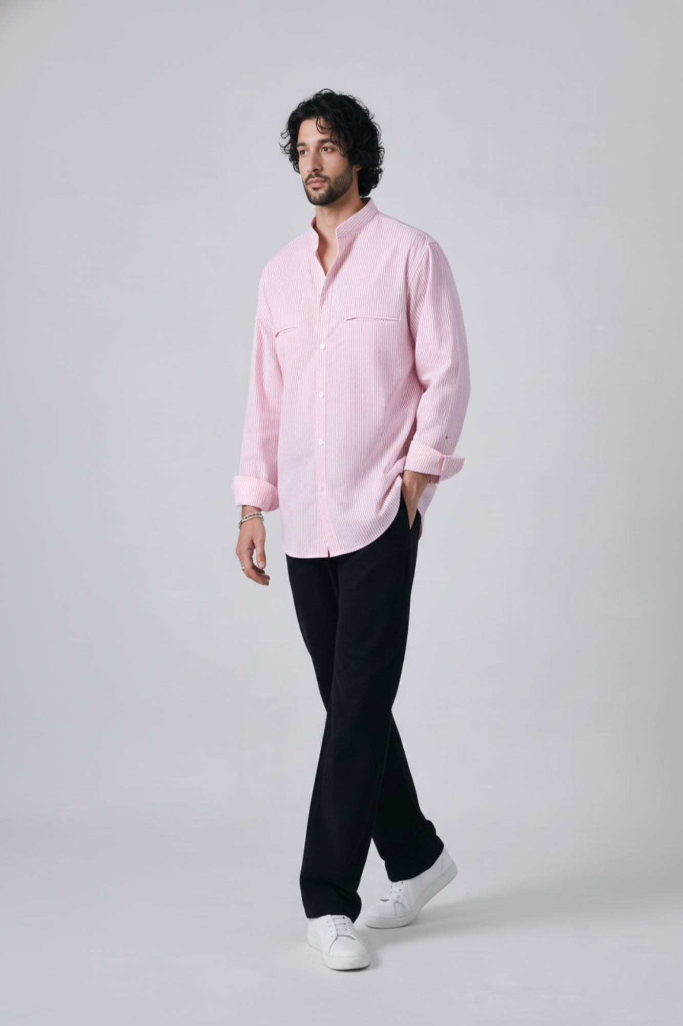 Pink Italian Stripe Shirt