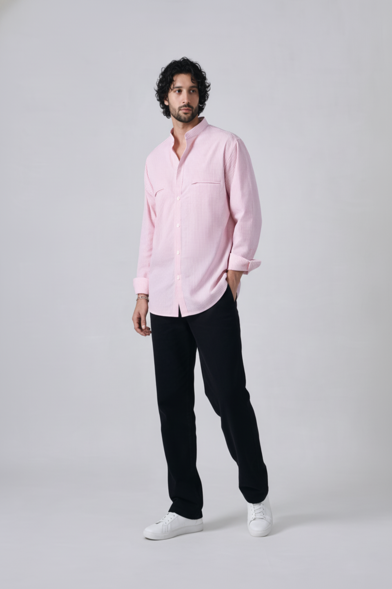 Pink Italian Stripe Shirt