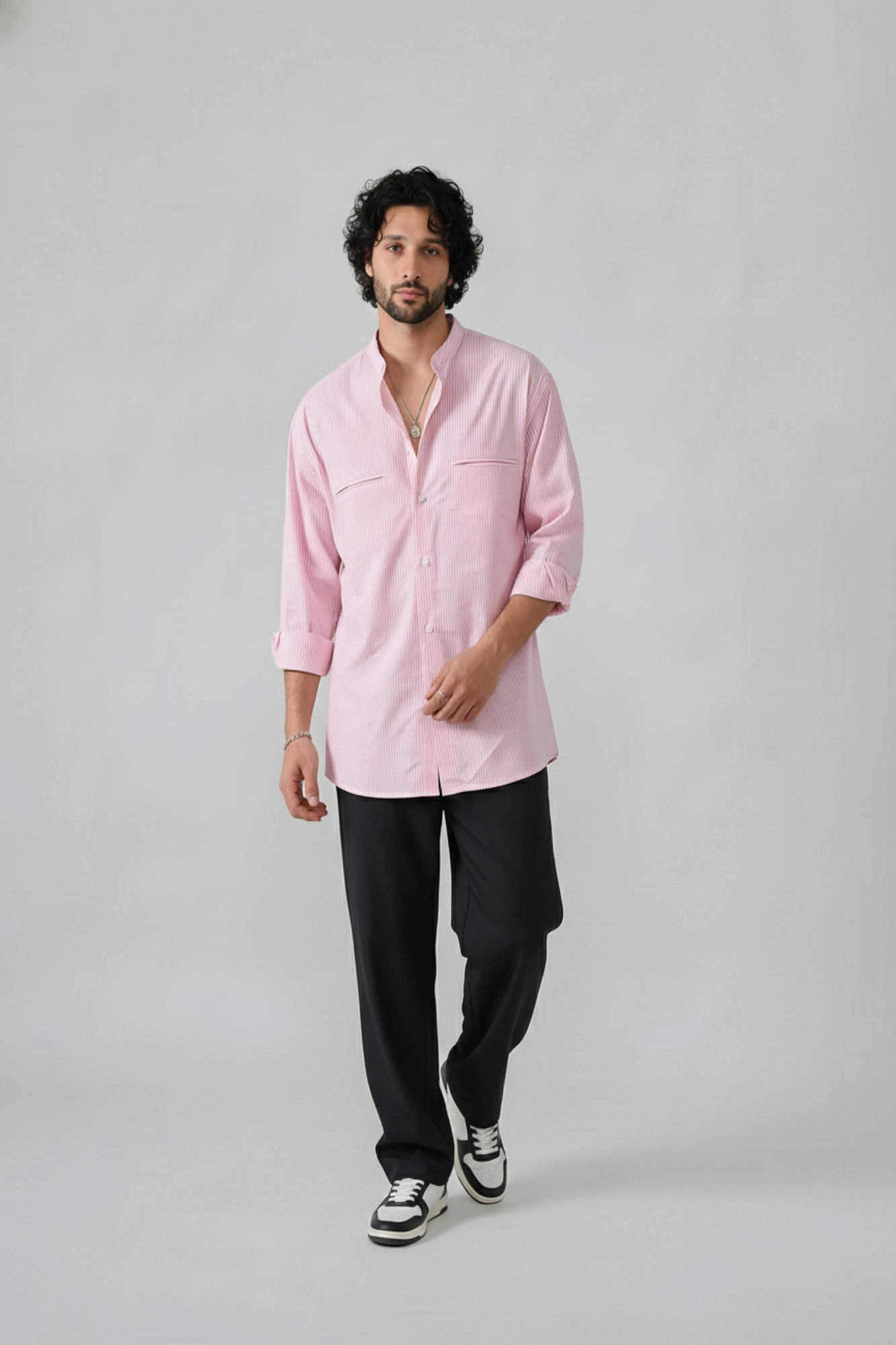 Pink Italian Stripe Shirt