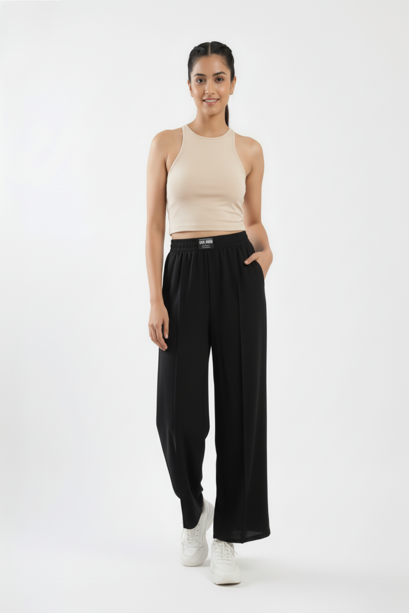 Black Straight Pants
