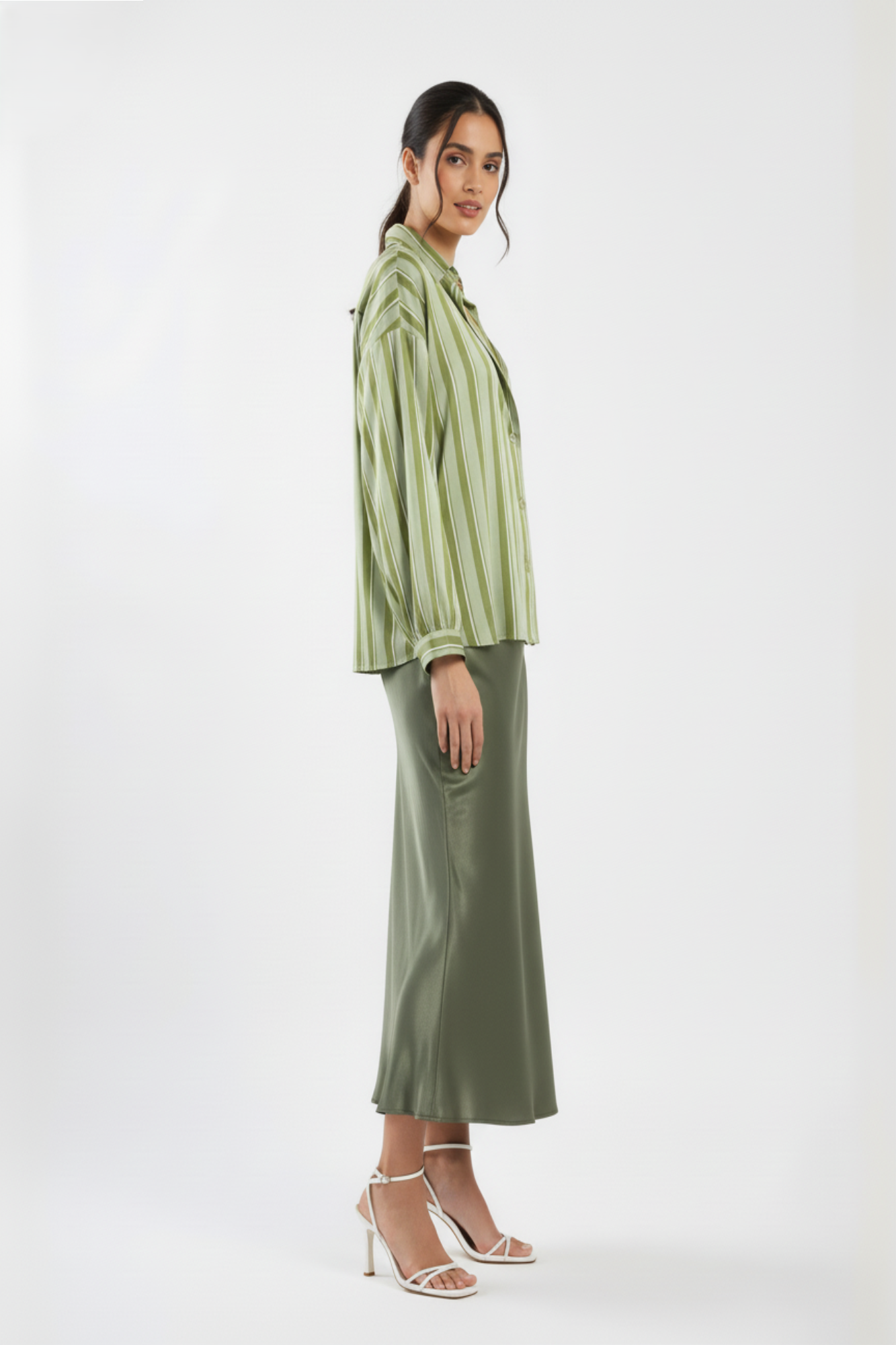 Green Stripped Shirt