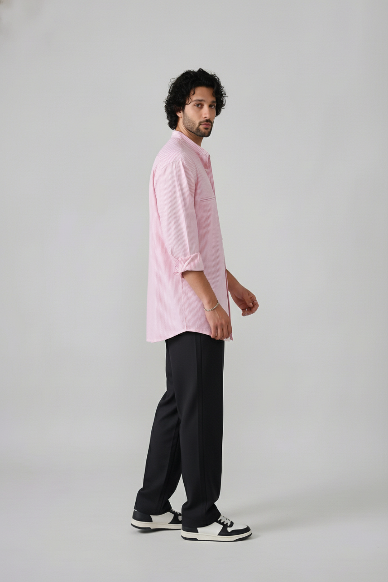 Pink Italian Stripe Shirt