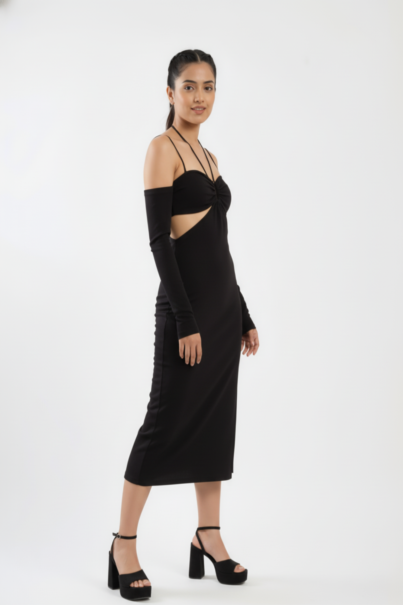 Charcoal Date Dress