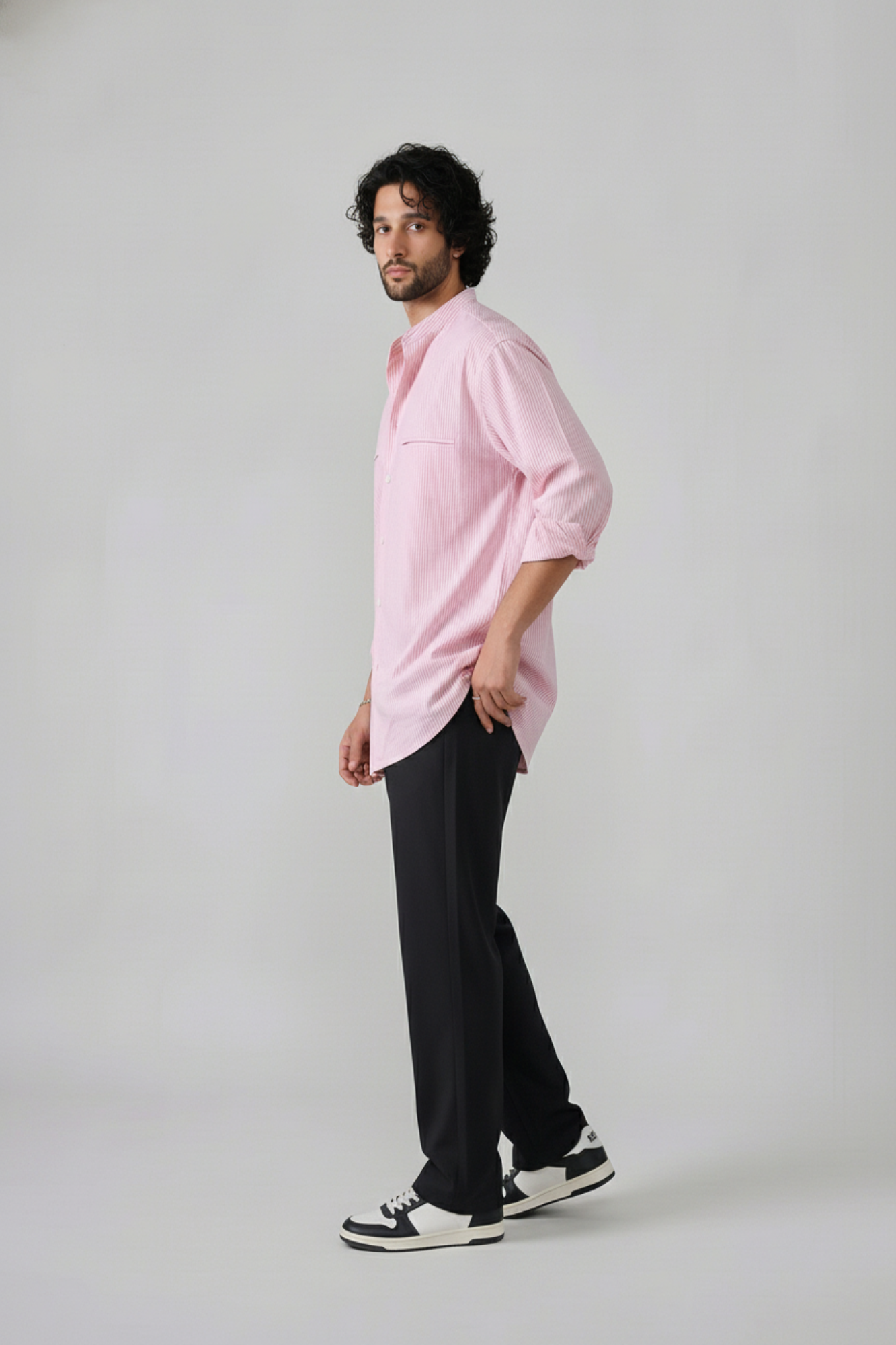 Pink Italian Stripe Shirt